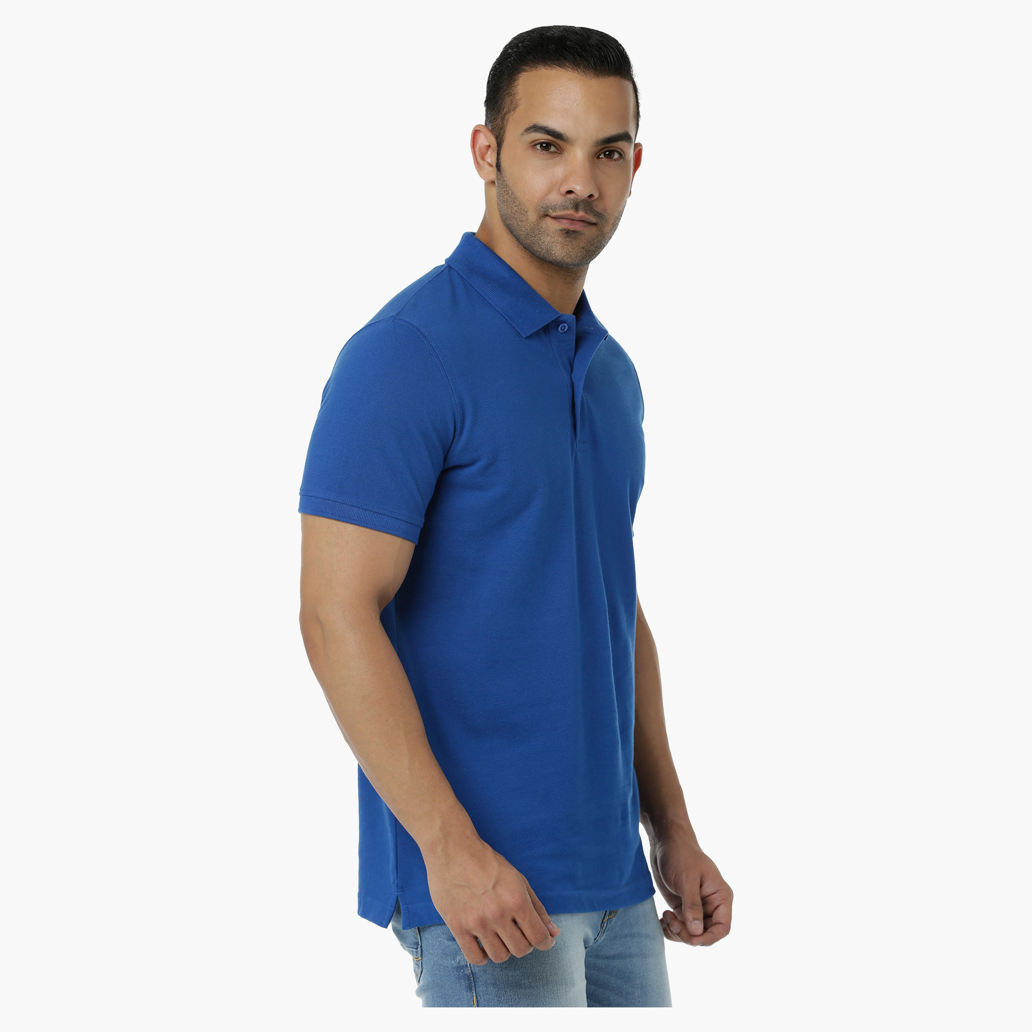 Cotton Polo T-Shirt with Pique Collar and Short Sleeves in Regular Fit-men-clothing-tshirtsandpolos-polos-image-8