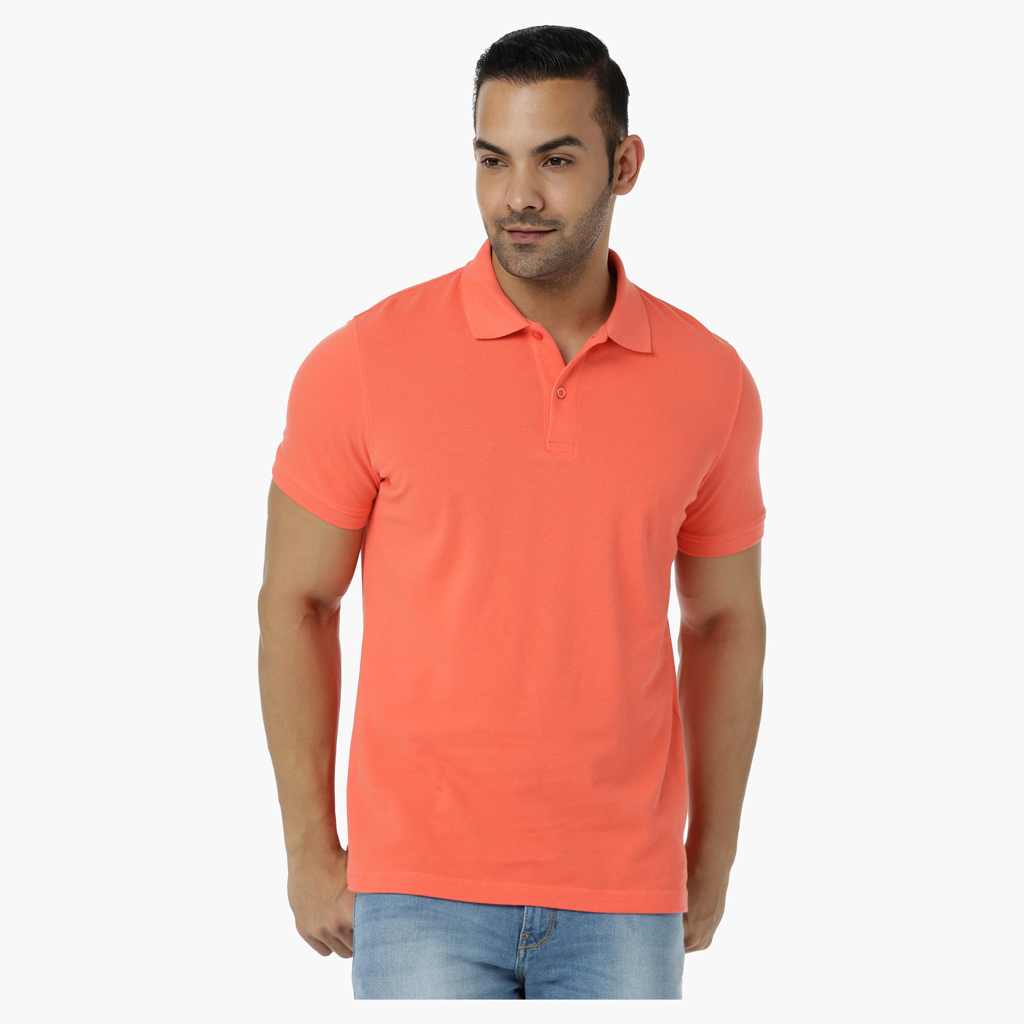 Cotton Polo T-Shirt with Pique Collar and Short Sleeves in Regular Fit-men-clothing-tshirtsandpolos-polos-image-11