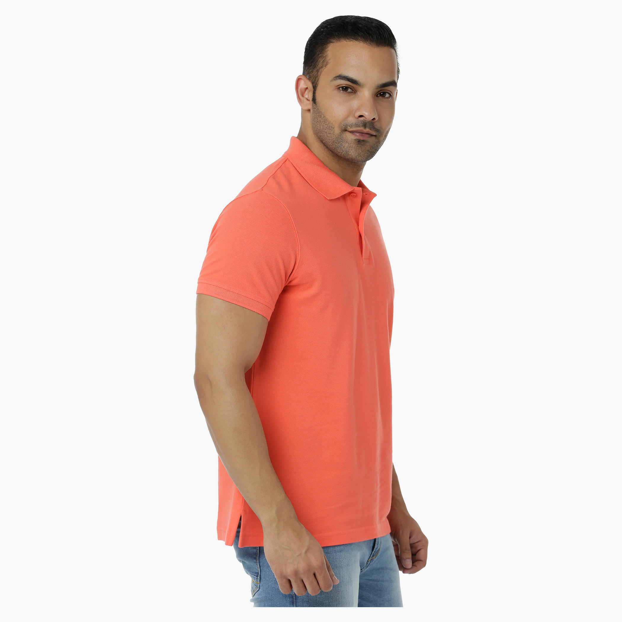 Cotton Polo T-Shirt with Pique Collar and Short Sleeves in Regular Fit-men-clothing-tshirtsandpolos-polos-image-13