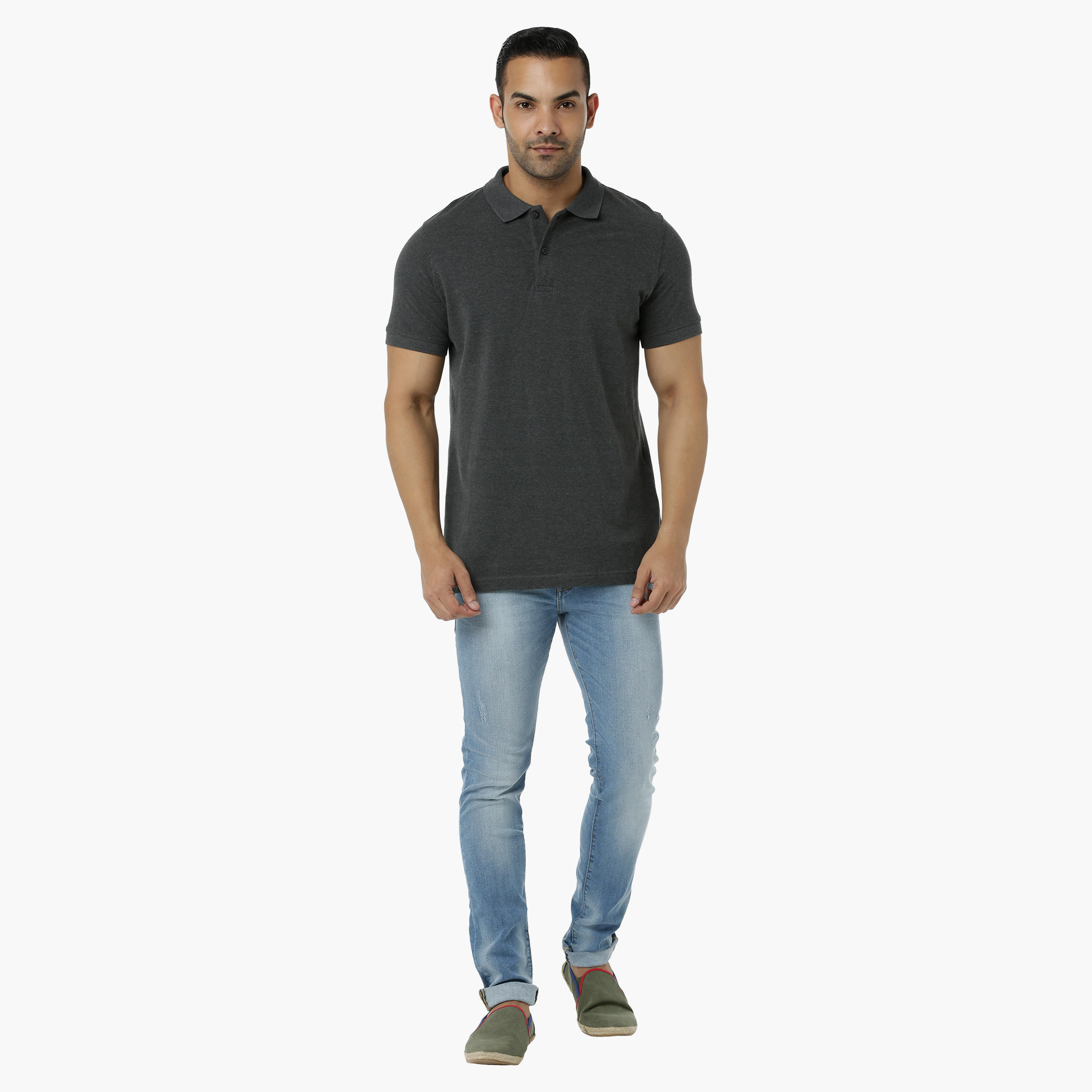 Cotton Polo T-Shirt with Pique Collar and Short Sleeves in Regular Fit-men-clothing-tshirtsandpolos-polos-image-20