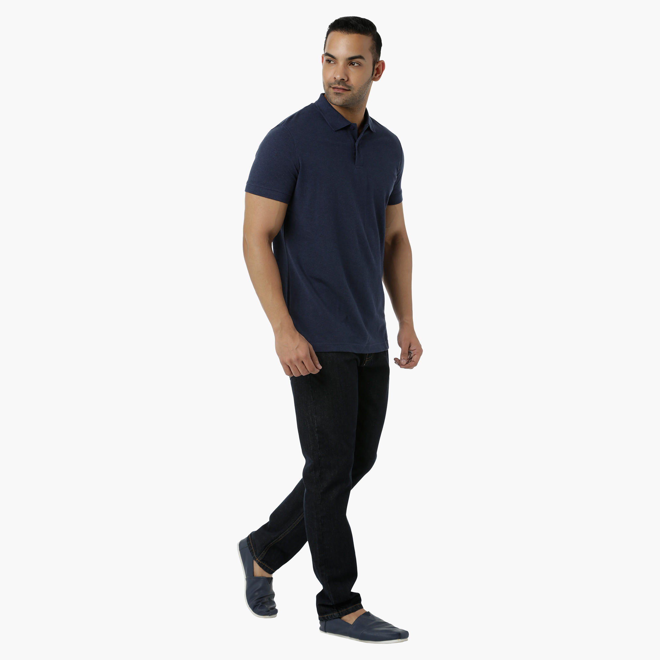Cotton Polo T-Shirt with Pique Collar and Short Sleeves in Regular Fit-men-clothing-tshirtsandpolos-polos-image-25