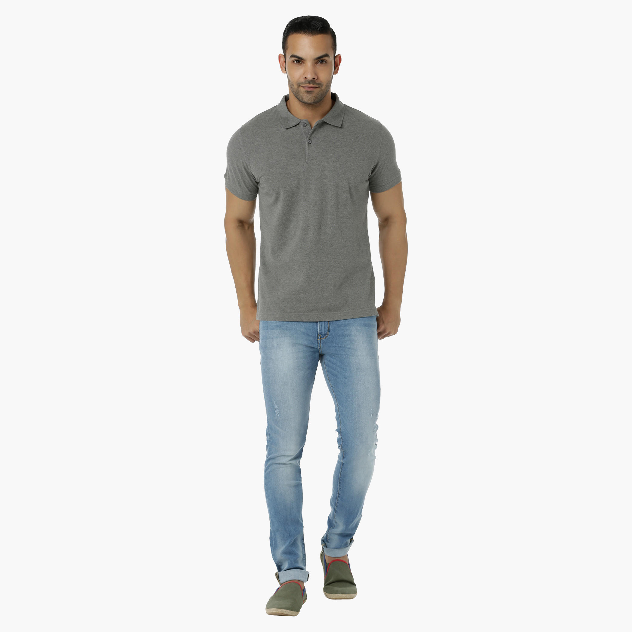 Cotton Polo T-Shirt with Pique Collar and Short Sleeves in Regular Fit-men-clothing-tshirtsandpolos-polos-image-30