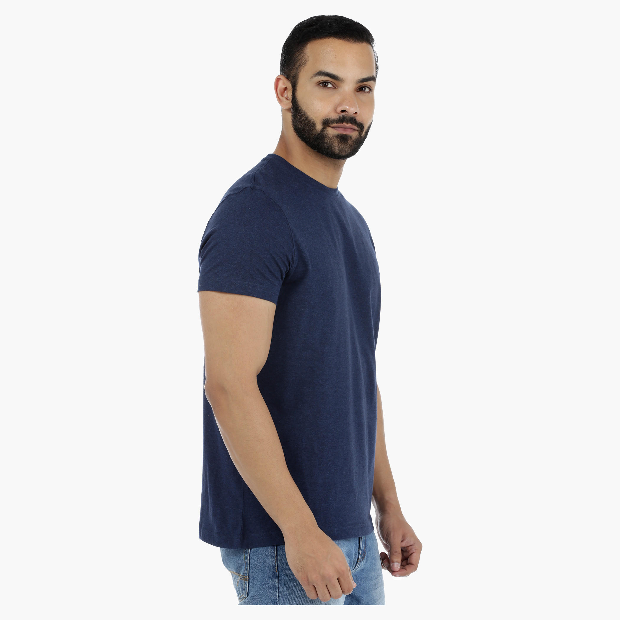 Crew Neck T-Shirt with Short Sleeves-men-clothing-tshirtsandpolos-tshirts-image-3