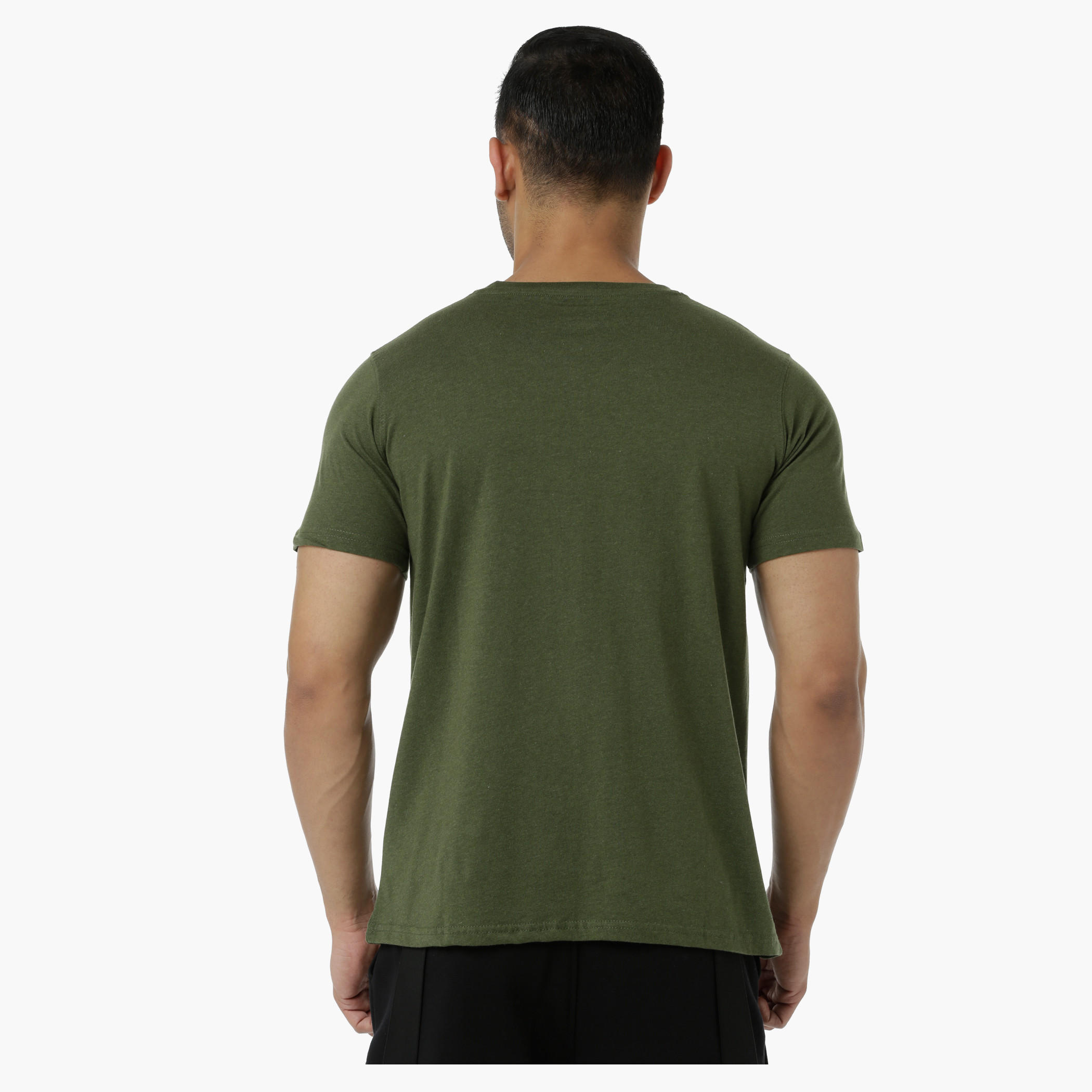 Basic Cotton T-Shirt with Round Neck and Short Sleeves in Regular Fit-men-clothing-tshirtsandpolos-tshirts-image-7
