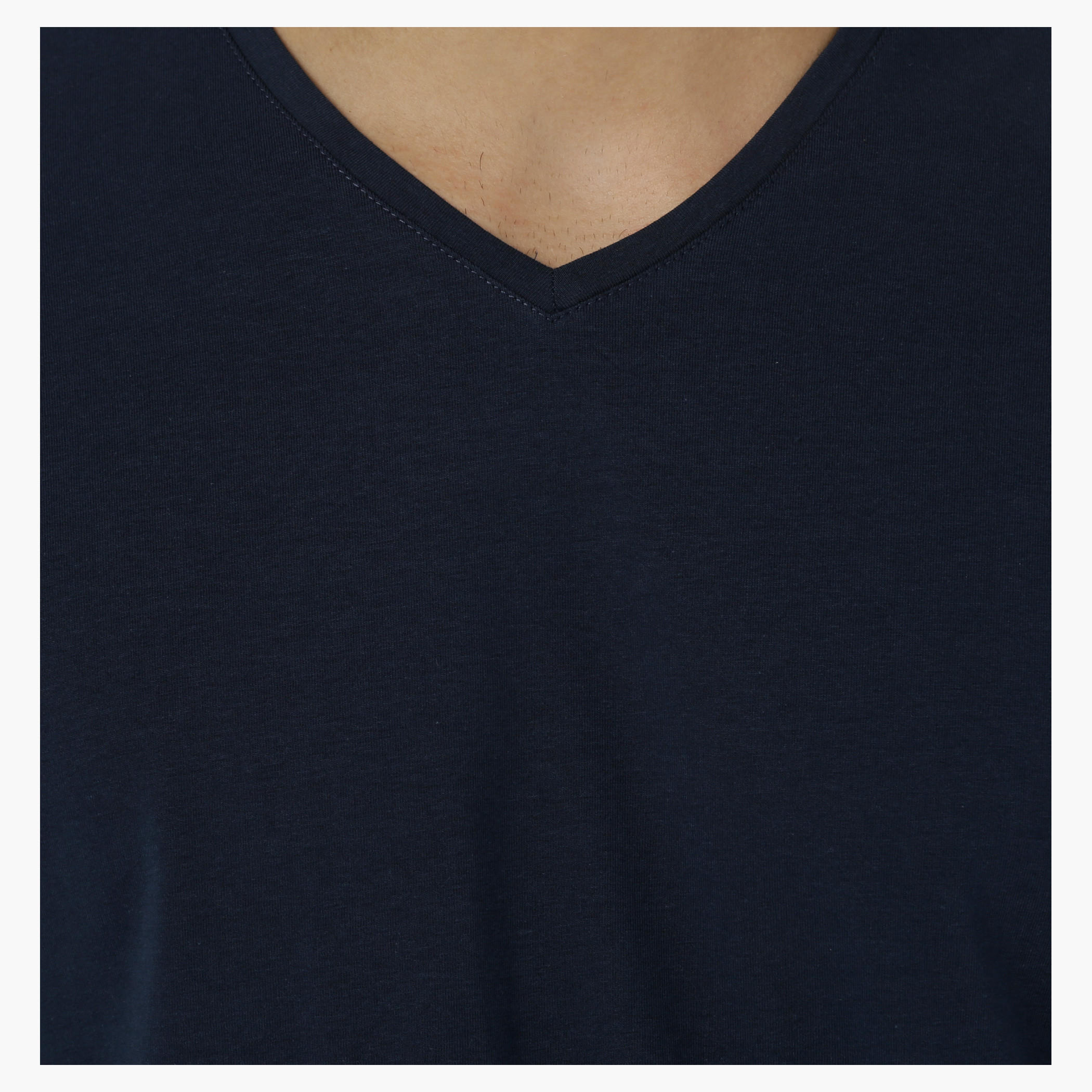Basic T-Shirt with V-Neck and Short Sleeves in Muscle Fit-men-clothing-tshirtsandpolos-tshirts-image-9