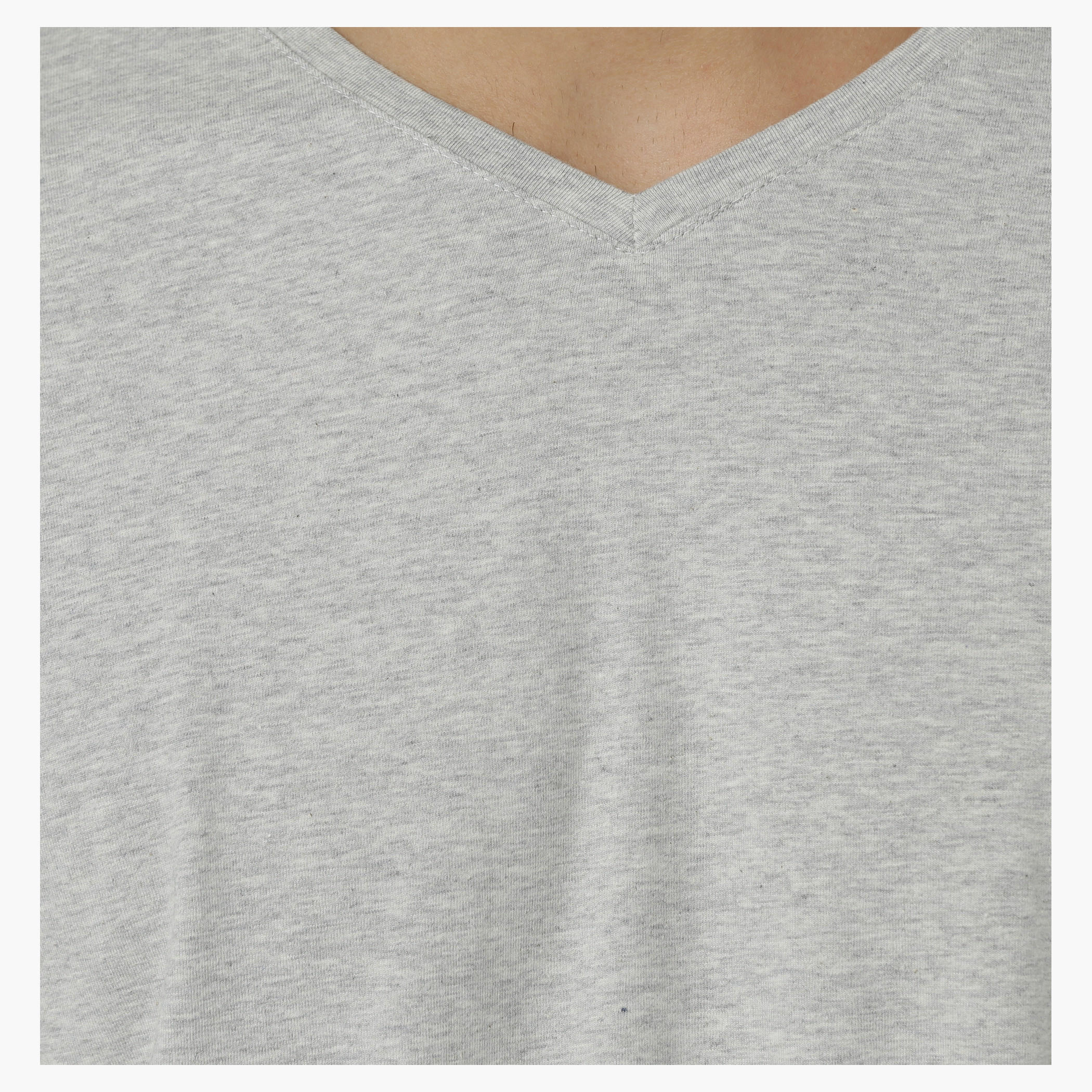Basic T-Shirt with V-Neck and Short Sleeves in Muscle Fit-men-clothing-tshirtsandpolos-tshirts-image-19
