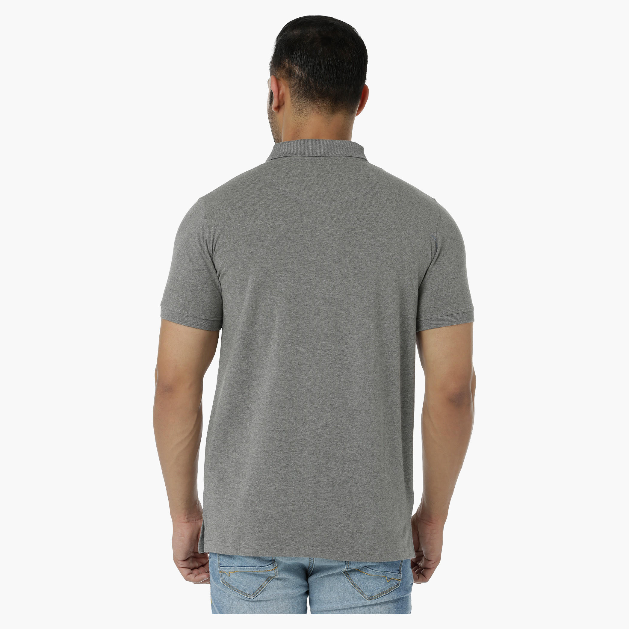 Cotton Polo T-Shirt with Short Sleeves in Regular Fit-men-clothing-tshirtsandpolos-polos-image-2