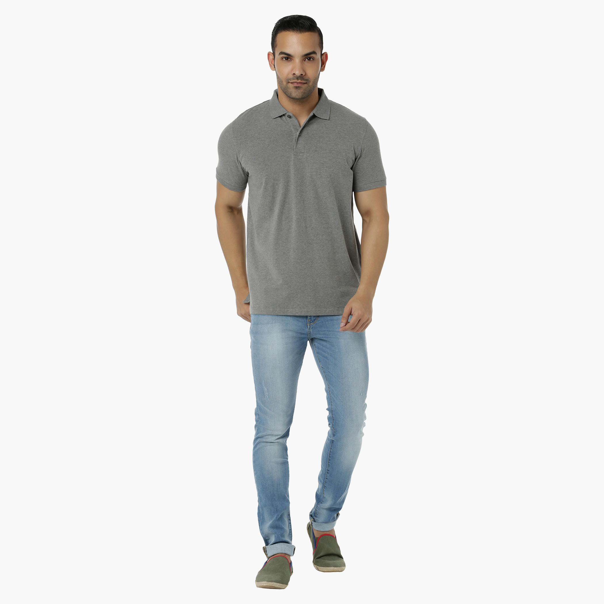 Cotton Polo T-Shirt with Short Sleeves in Regular Fit-men-clothing-tshirtsandpolos-polos-image-5