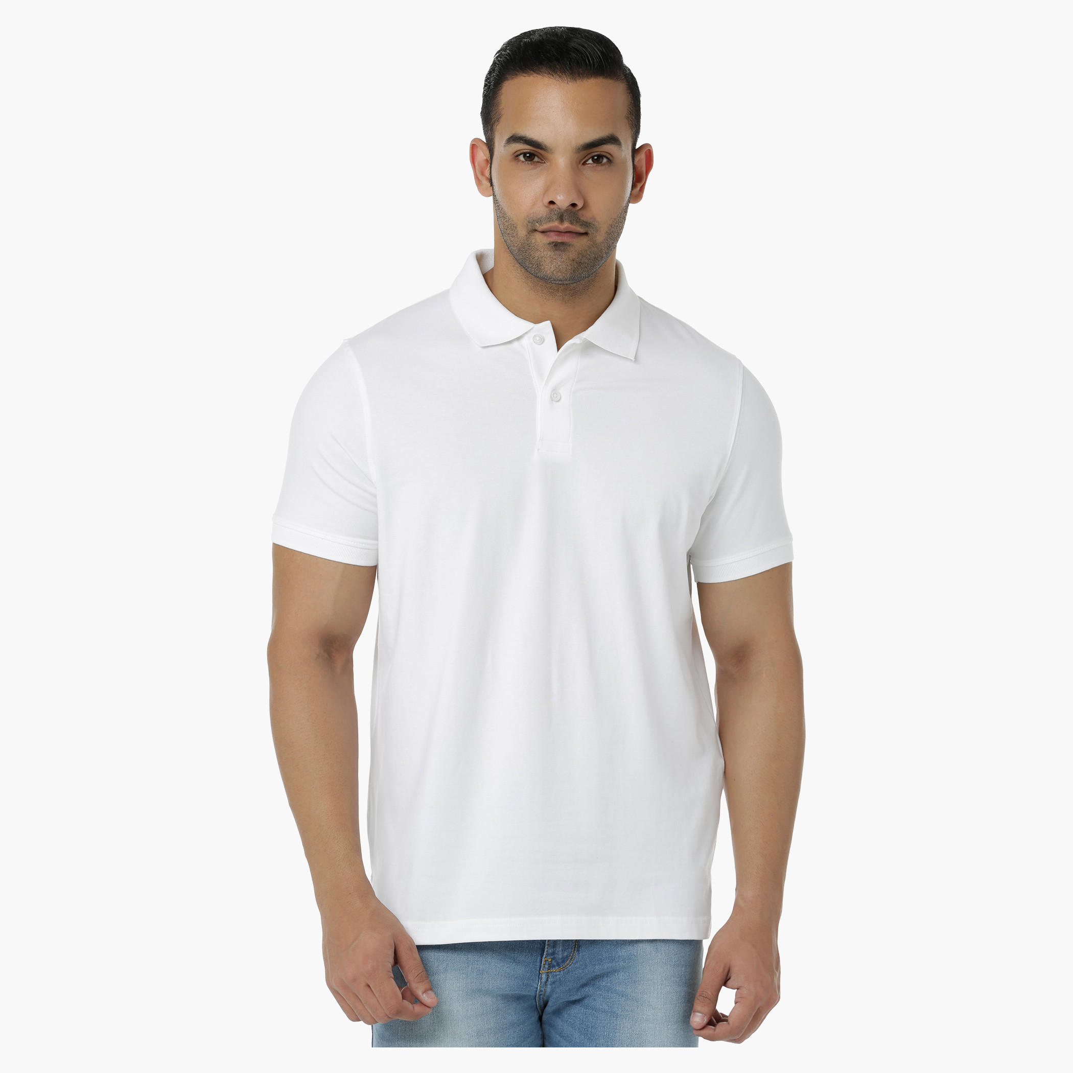 Cotton Polo T-Shirt with Short Sleeves in Regular Fit-men-clothing-tshirtsandpolos-polos-image-6