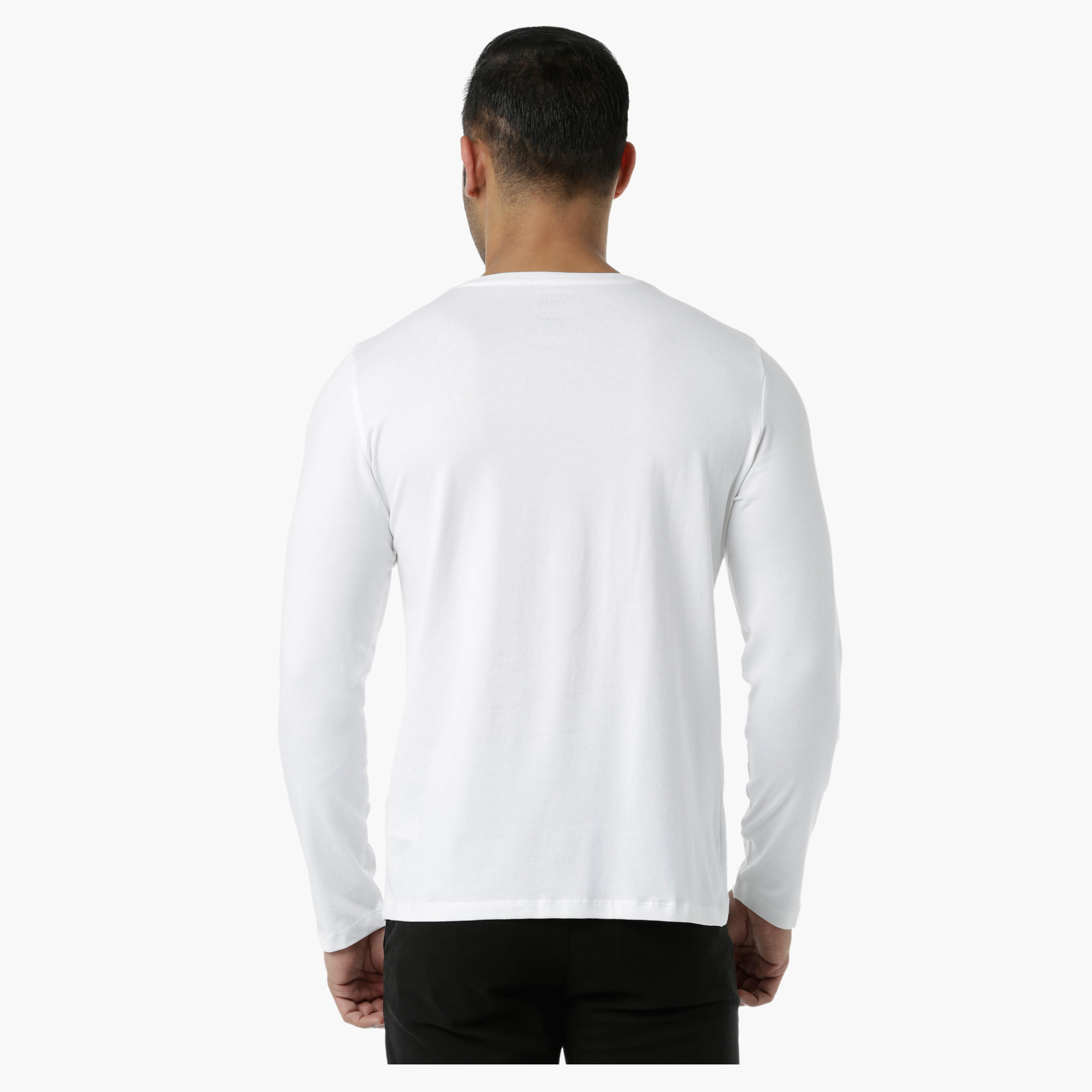 Basic T-Shirt with Crew Neck and Long Sleeves in Regular Fit-men-clothing-tshirtsandpolos-tshirts-image-7