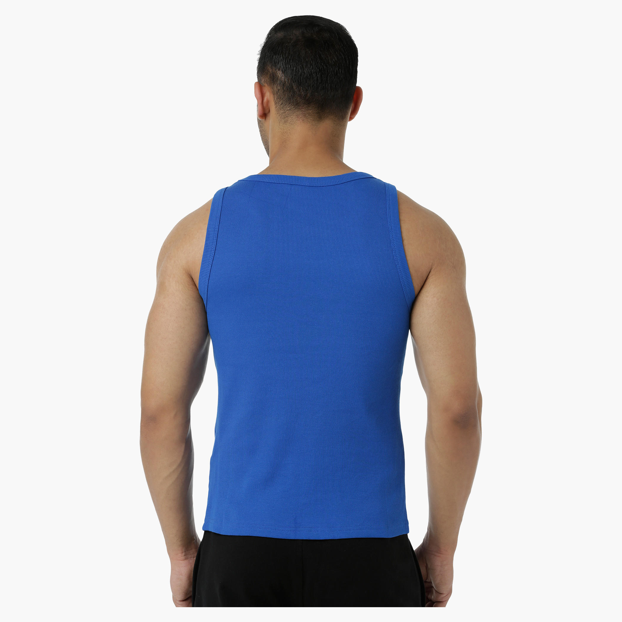Cotton Rib Vest with Round Neck in Regular Fit-men-clothing-tshirtsandpolos-vests-image-17