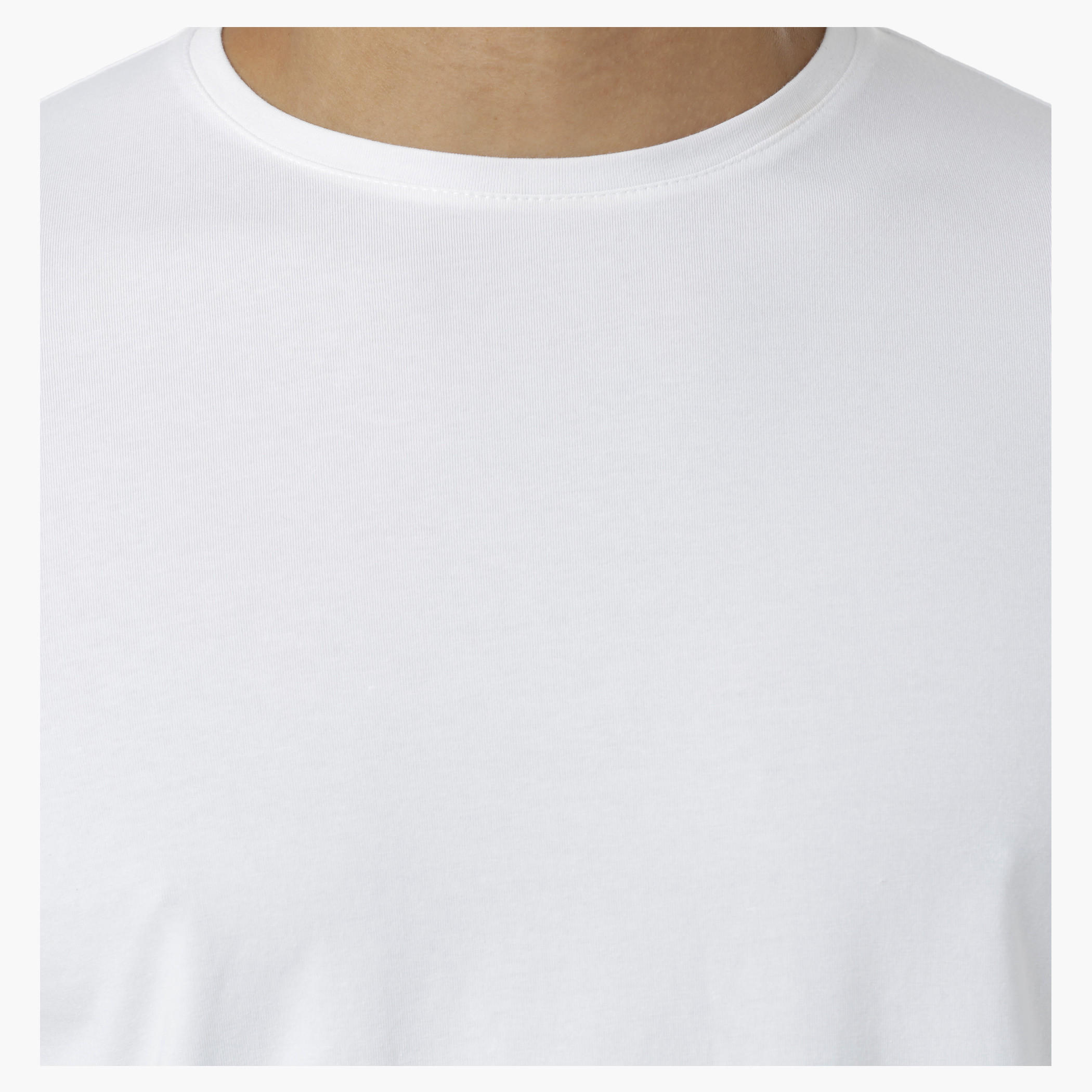 Basic Cotton T-Shirt with Round Neck and Short Sleeves in Regular Fit-men-clothing-tshirtsandpolos-tshirts-image-2