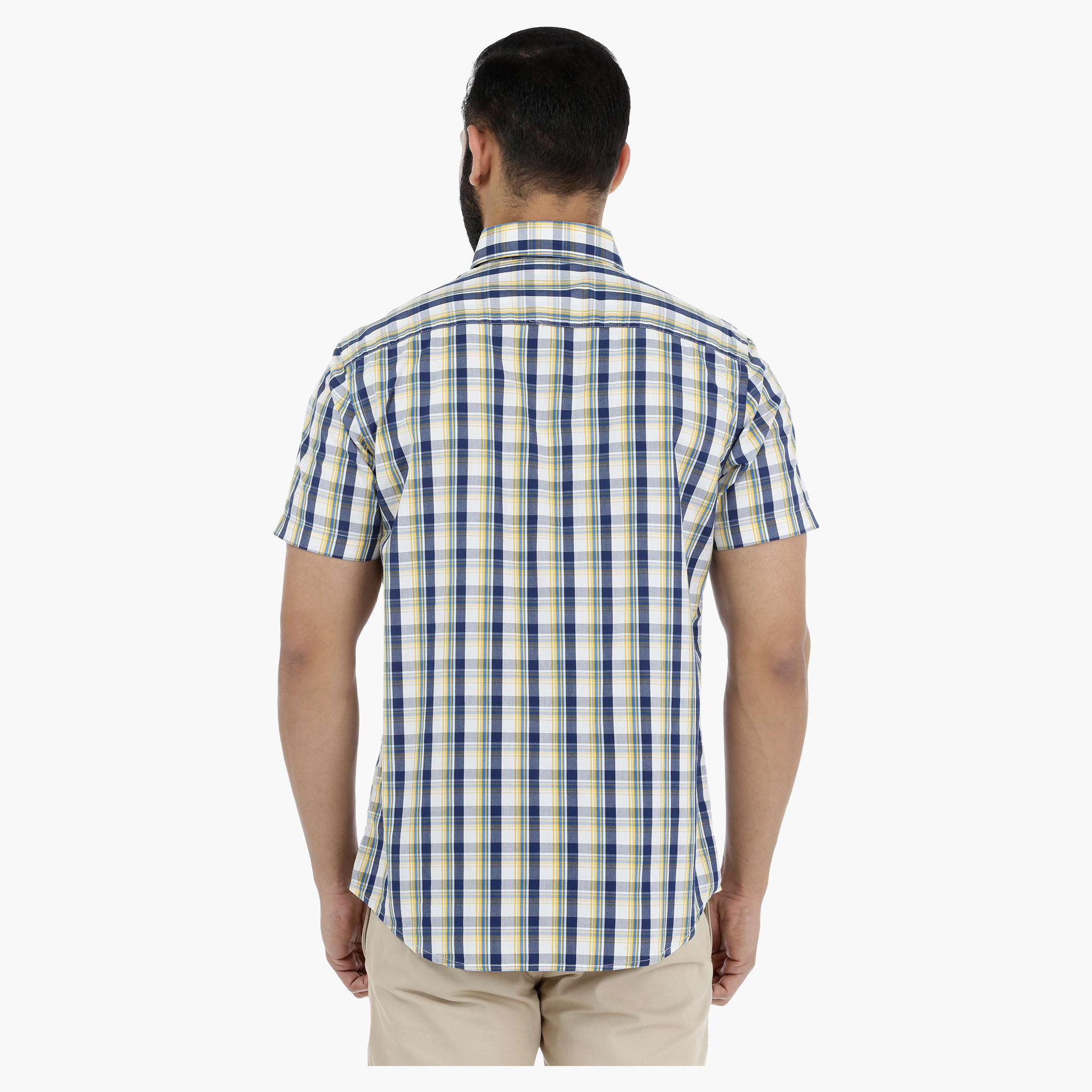 Chequered Shirt with Short Sleeves-men-clothing-shirts-image-4