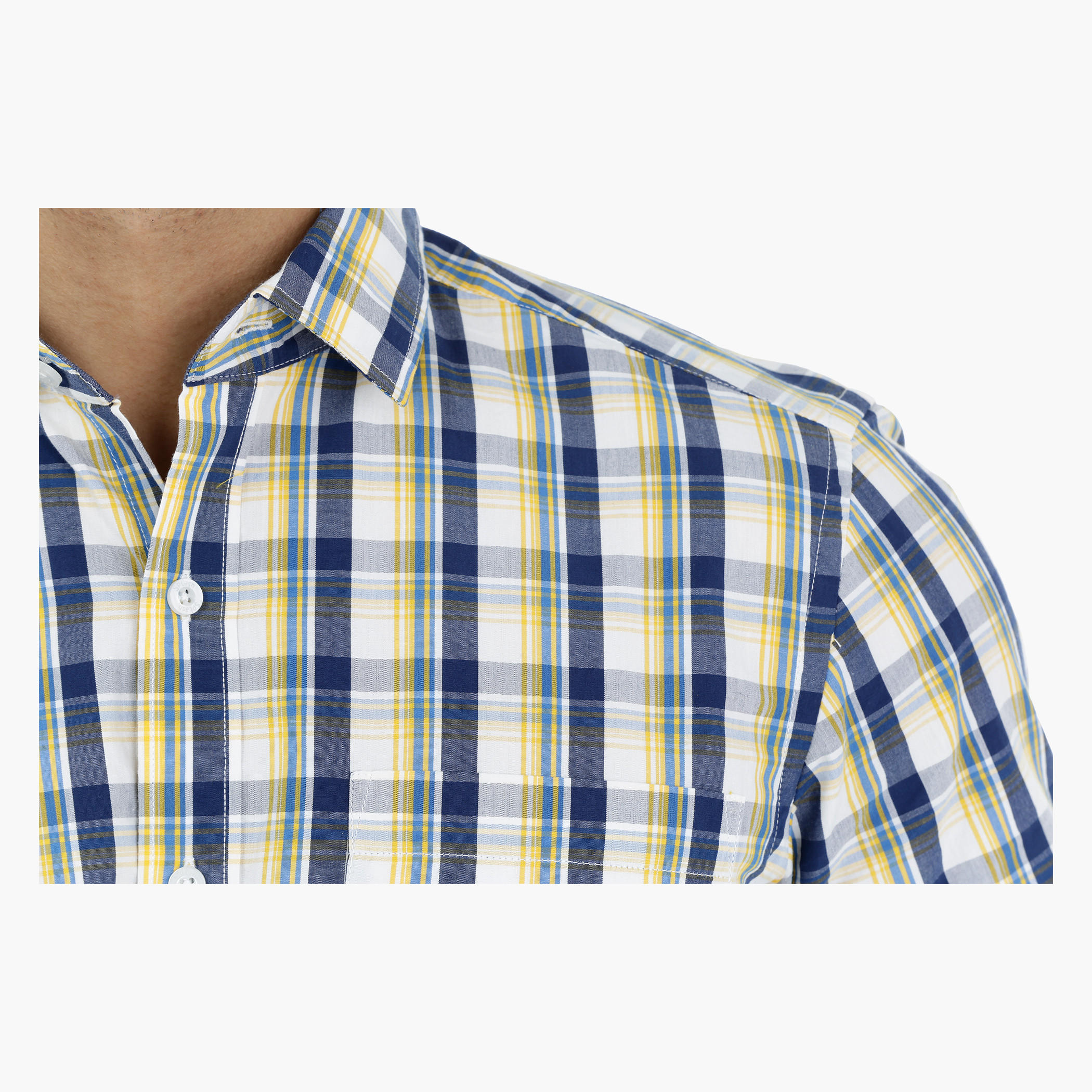Chequered Shirt with Short Sleeves-men-clothing-shirts-image-4