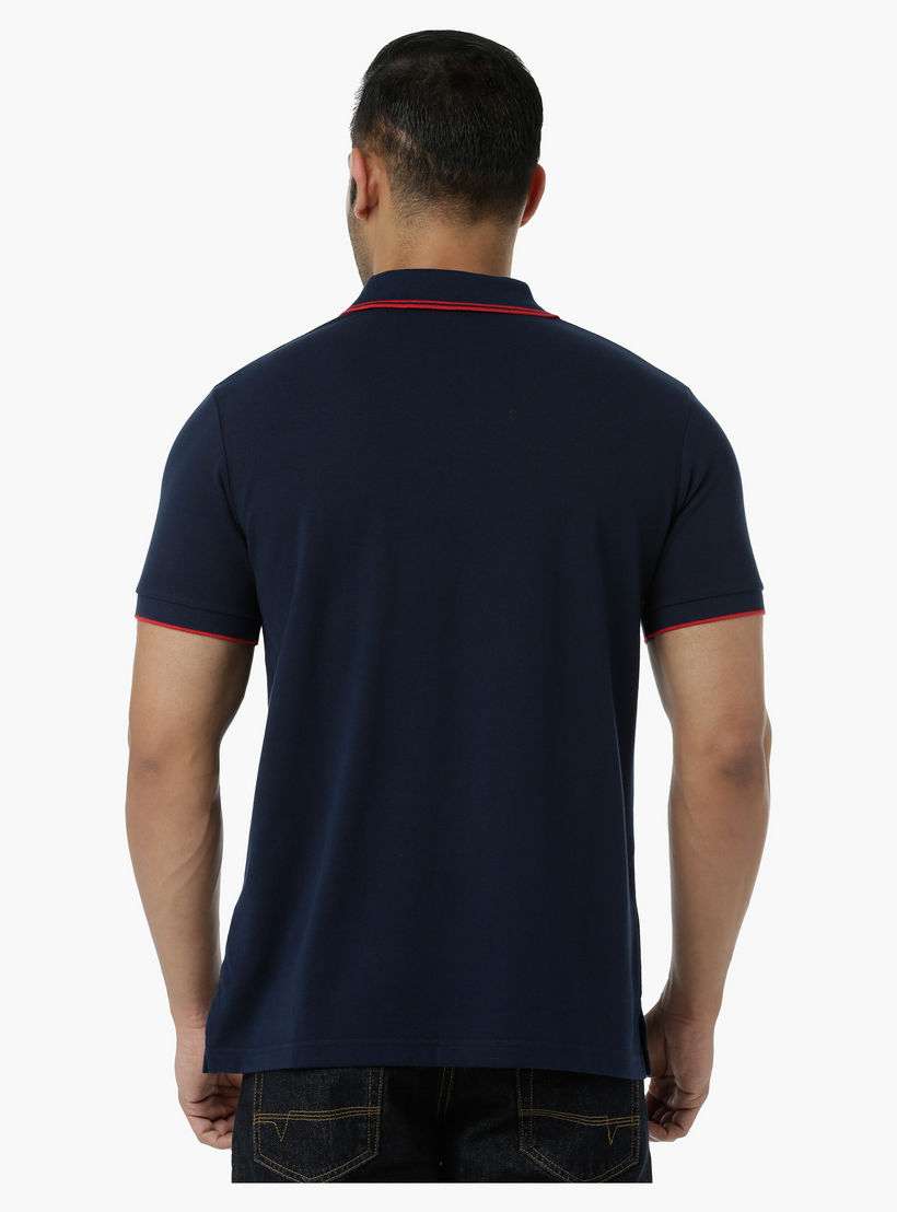 Cotton Polo T-Shirt with Pique Collar Tipping and Short Sleeves in Regular Fit-men-clothing-tshirtsandpolos-polos-image-2