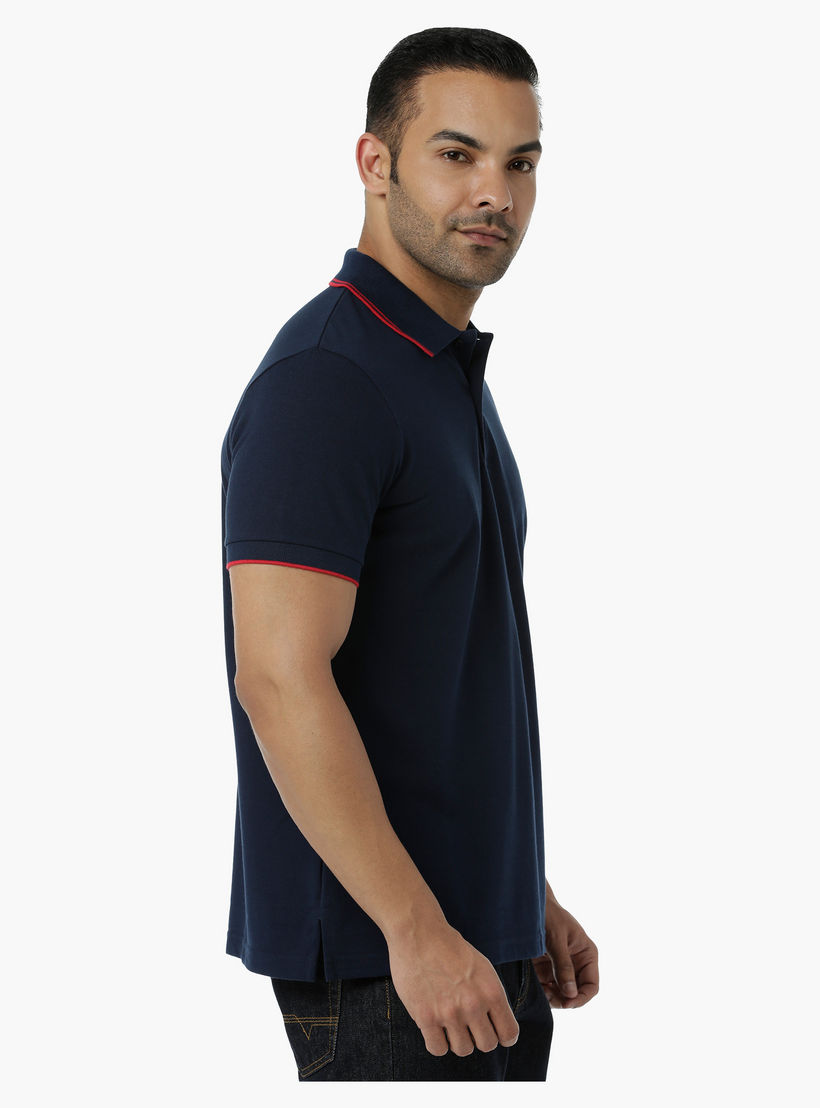 Cotton Polo T-Shirt with Pique Collar Tipping and Short Sleeves in Regular Fit-men-clothing-tshirtsandpolos-polos-image-3