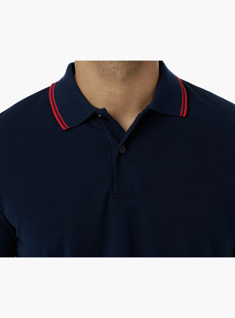 Cotton Polo T-Shirt with Pique Collar Tipping and Short Sleeves in Regular Fit-men-clothing-tshirtsandpolos-polos-image-4