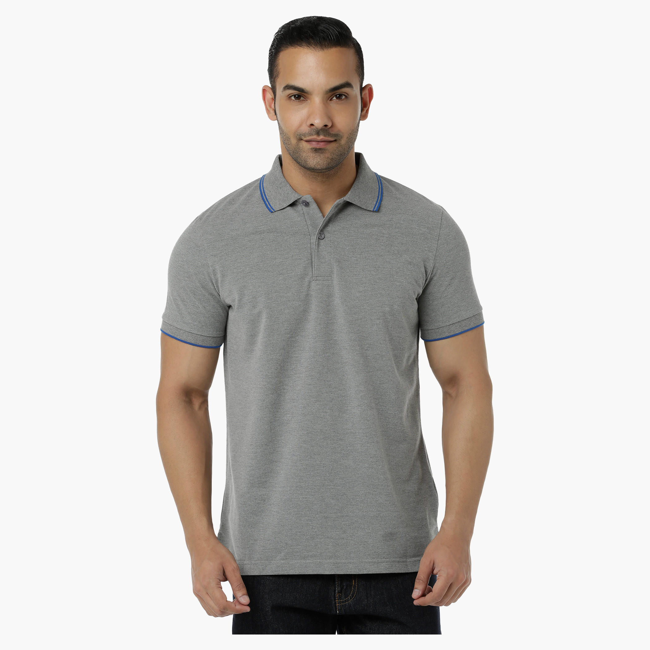 Cotton Polo T-Shirt with Pique Collar Tipping and Short Sleeves in Regular Fit-men-clothing-tshirtsandpolos-polos-image-11