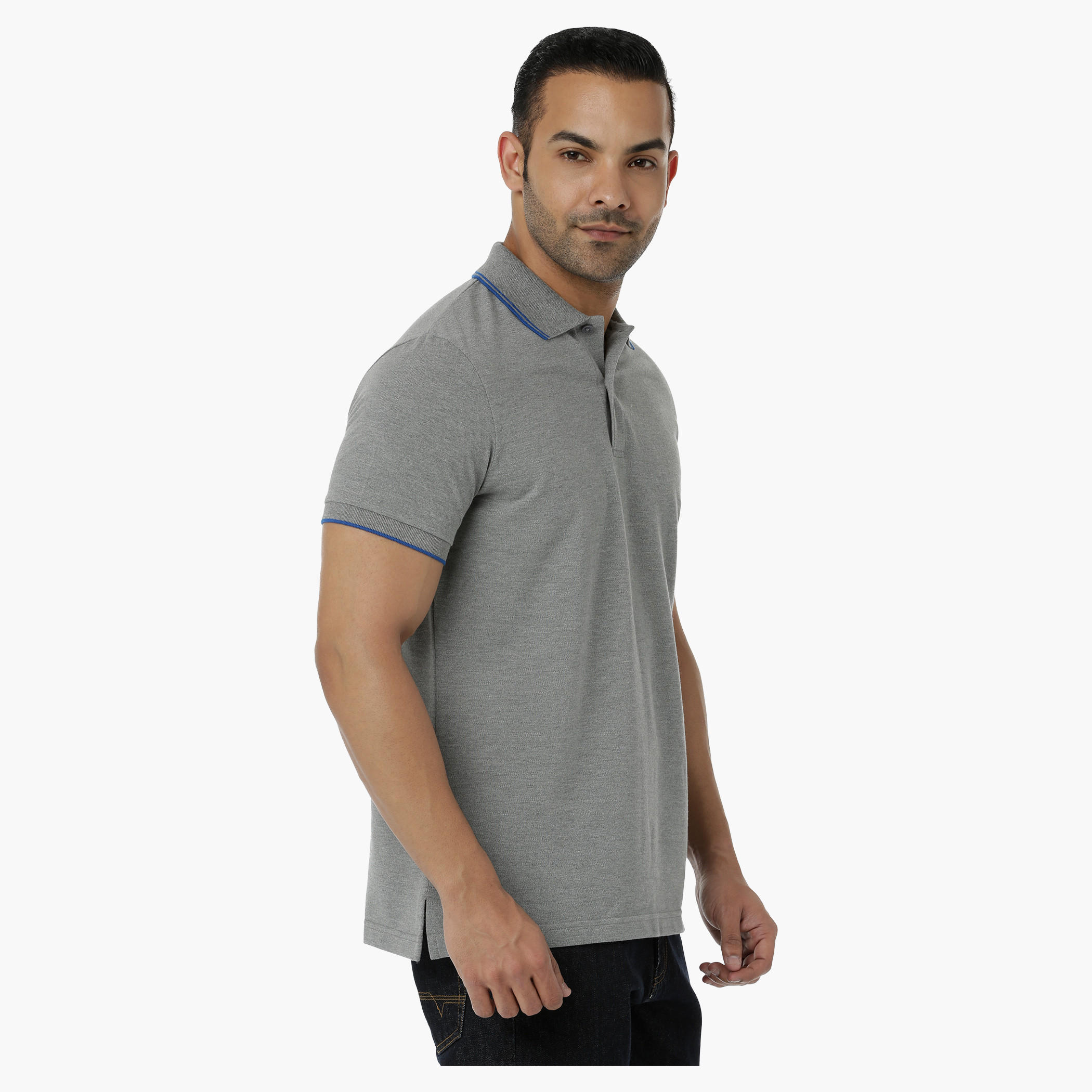 Cotton Polo T-Shirt with Pique Collar Tipping and Short Sleeves in Regular Fit-men-clothing-tshirtsandpolos-polos-image-13
