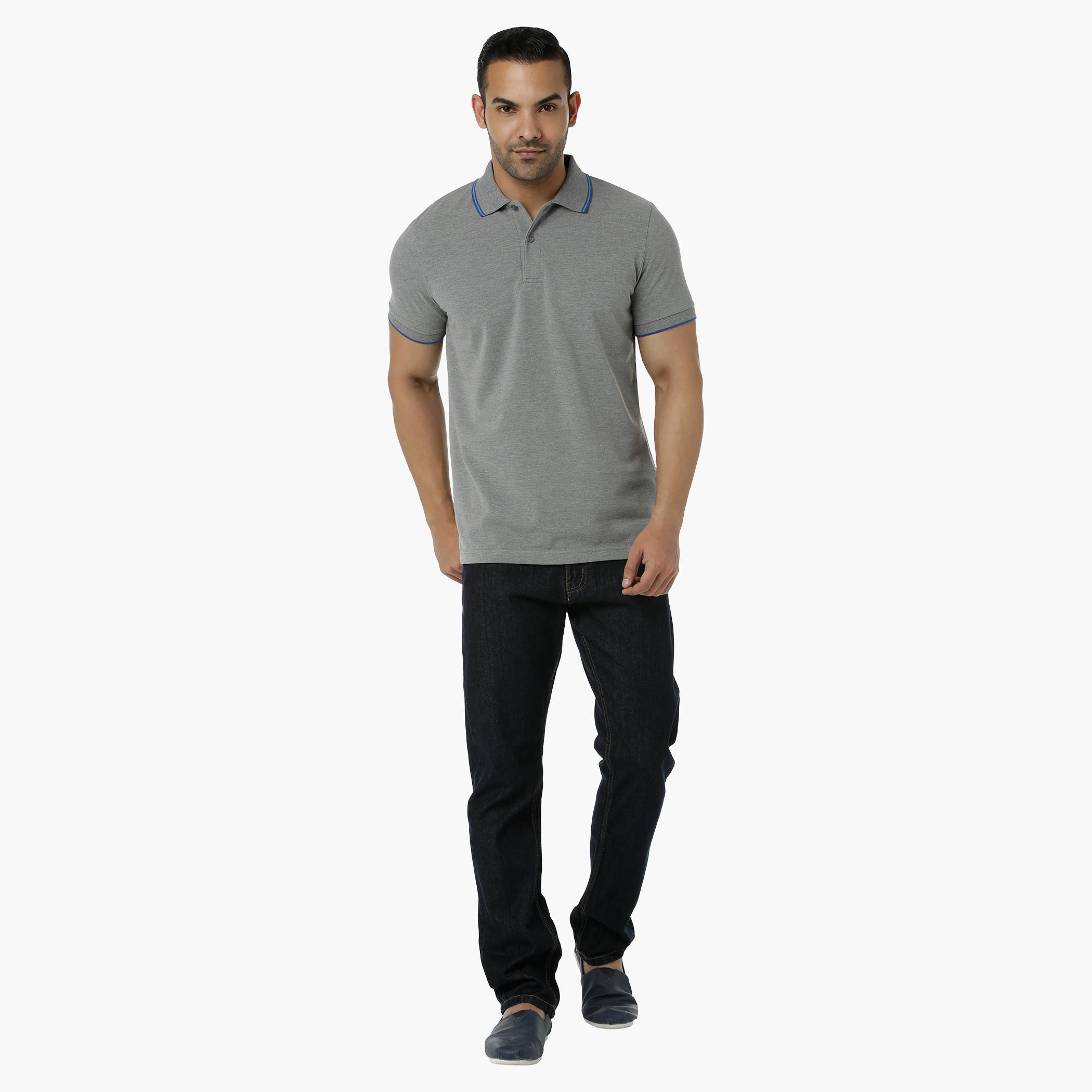 Cotton Polo T-Shirt with Pique Collar Tipping and Short Sleeves in Regular Fit-men-clothing-tshirtsandpolos-polos-image-15