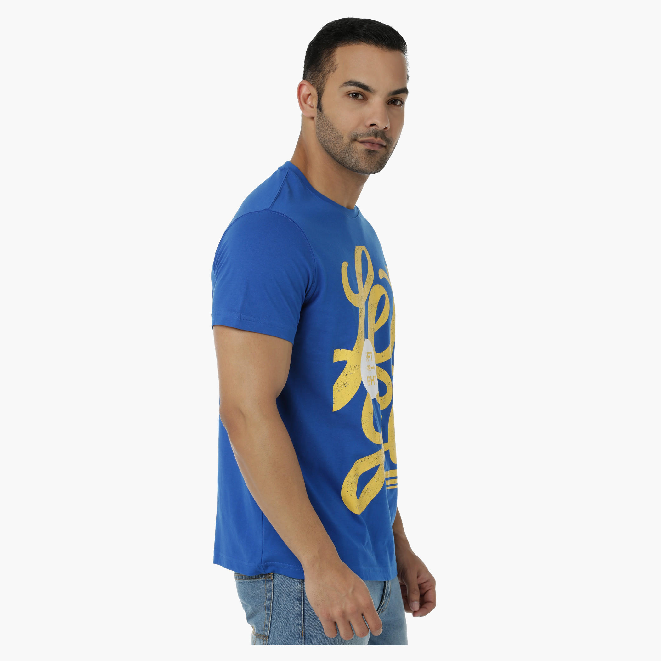 Printed Cotton T-Shirt with Round Neck and Short Sleeves in Regular Fit-men-clothing-tshirtsandpolos-tshirts-image-8