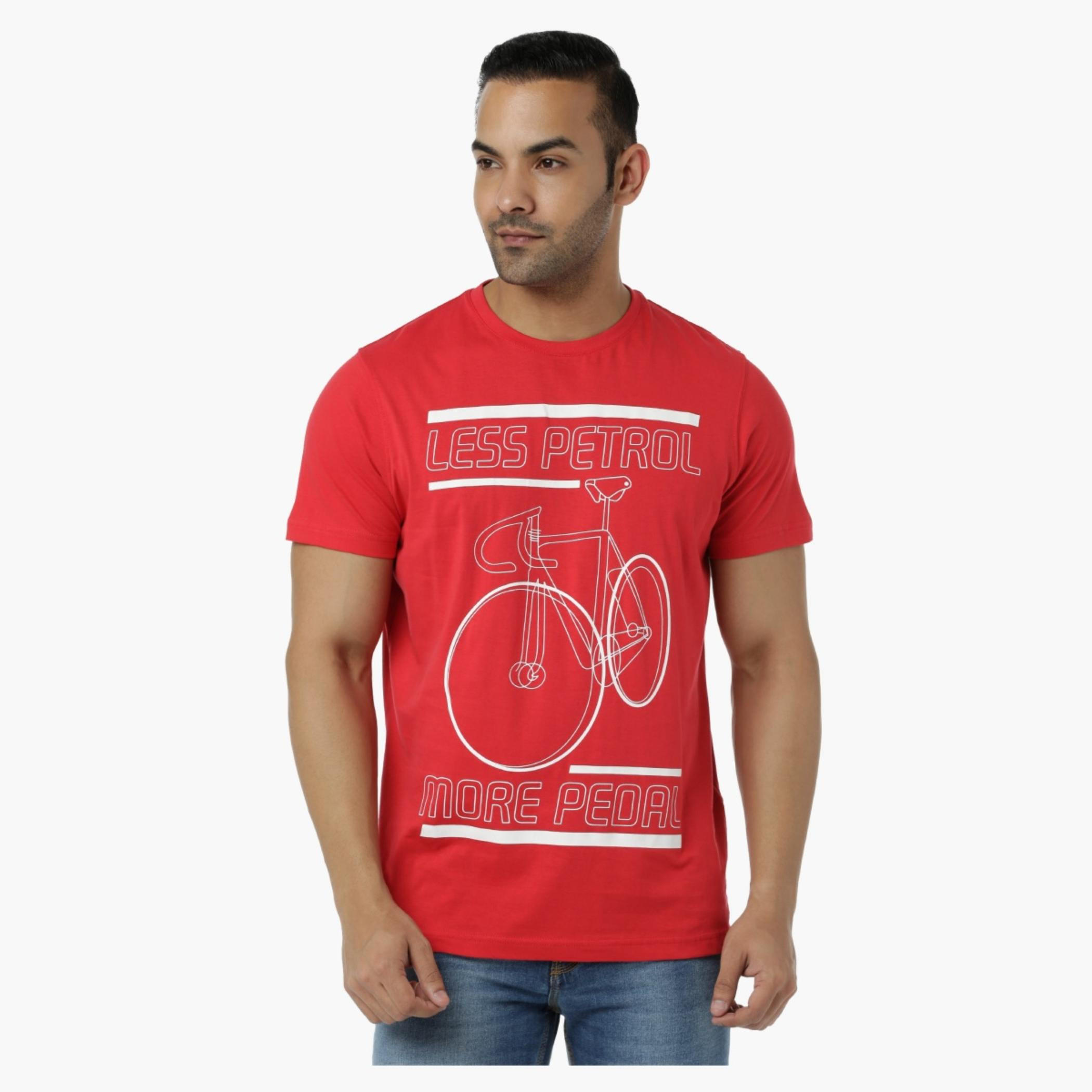 Printed Cotton T-Shirt with Round Neck and Short Sleeves in Regular Fit-men-clothing-tshirtsandpolos-tshirts-image-1