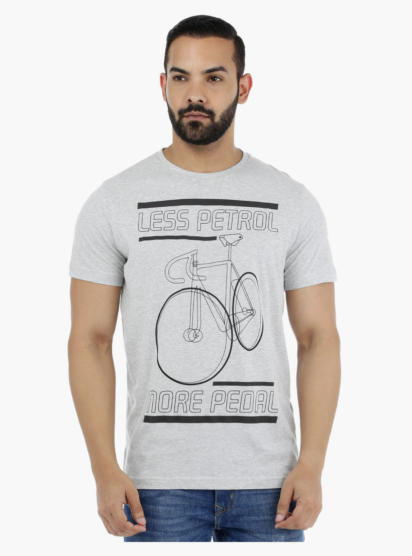 Printed Crew Neck T-Shirt with Short Sleeves-men-clothing-tshirtsandpolos-tshirts-image-5