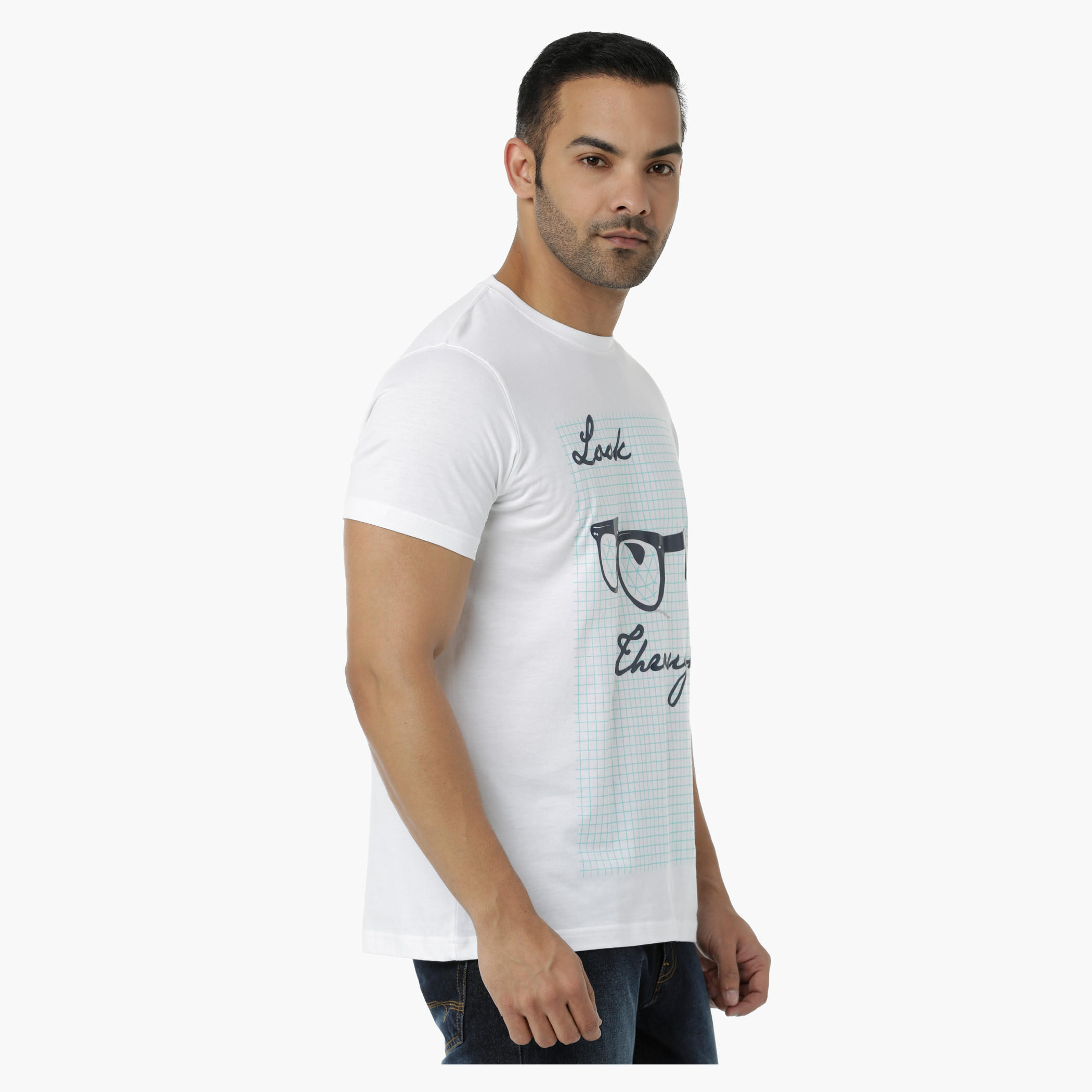 Printed Cotton T-Shirt with Round Neck and Short Sleeves in Regular Fit-men-clothing-tshirtsandpolos-tshirts-image-3