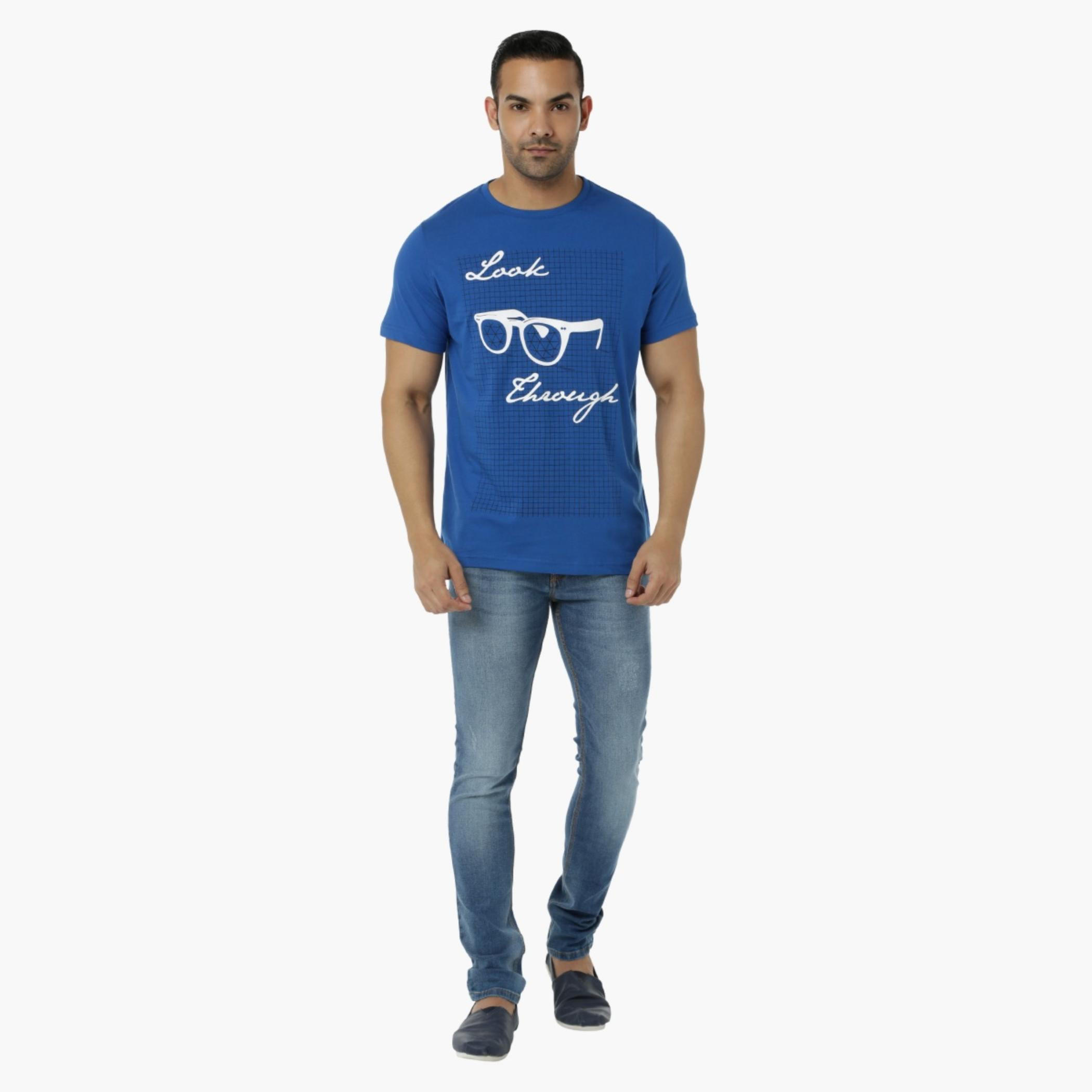 Printed Cotton T-Shirt with Round Neck and Short Sleeves in Regular Fit-men-clothing-tshirtsandpolos-tshirts-image-5