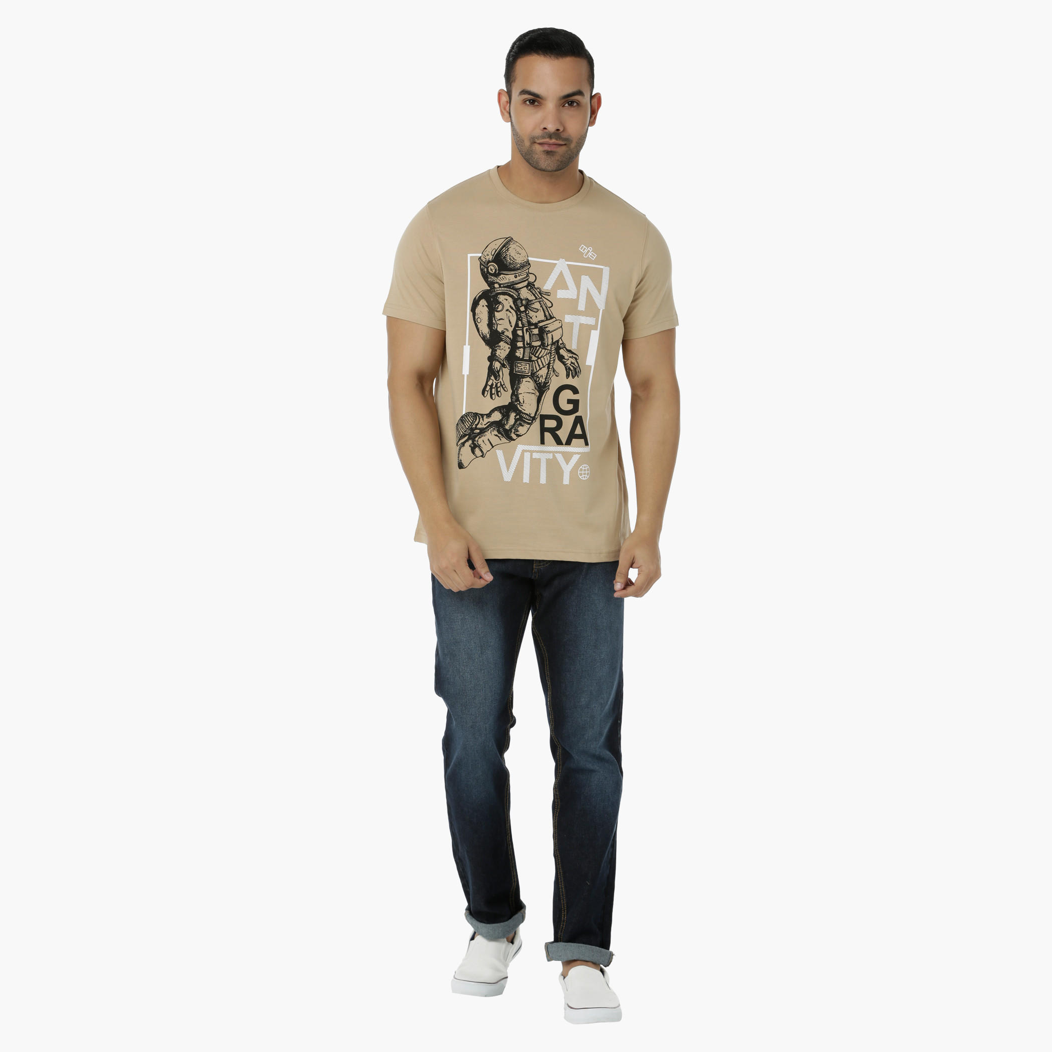 Printed Cotton T-Shirt with Round Neck and Short Sleeves in Regular Fit-men-clothing-tshirtsandpolos-tshirts-image-5