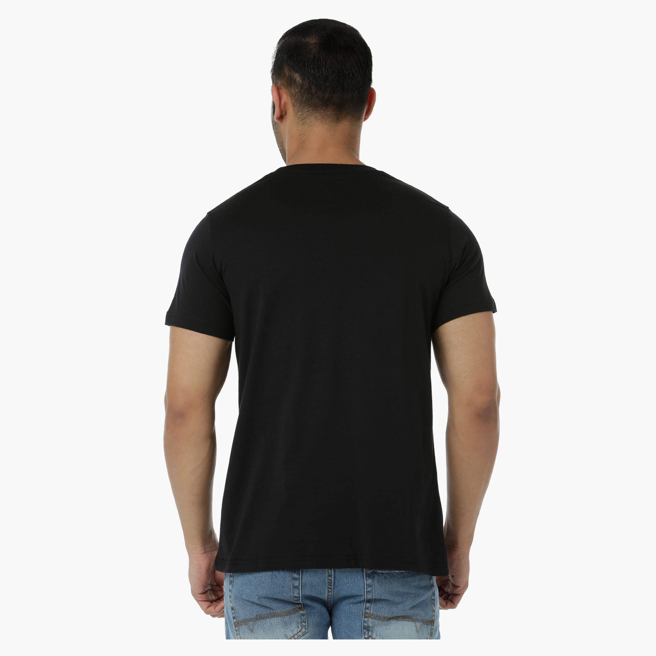 Printed Cotton T-Shirt with Round Neck and Short Sleeves in Regular Fit-men-clothing-tshirtsandpolos-tshirts-image-2