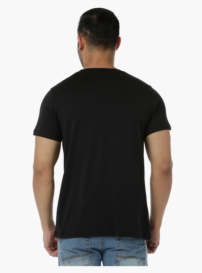 Printed Cotton T-Shirt with Round Neck and Short Sleeves in Regular Fit-men-clothing-tshirtsandpolos-tshirts-image-2