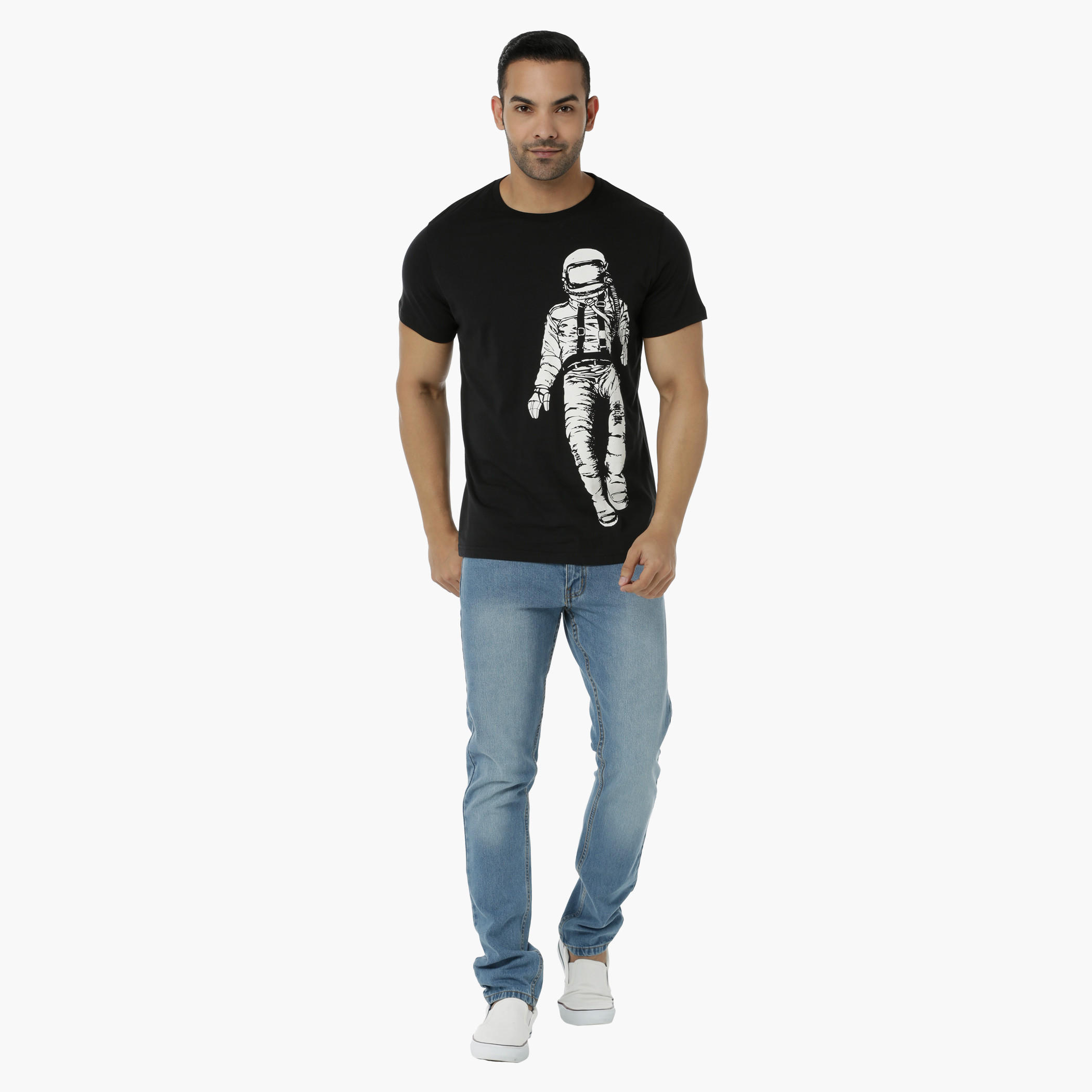 Printed Cotton T-Shirt with Round Neck and Short Sleeves in Regular Fit-men-clothing-tshirtsandpolos-tshirts-image-5