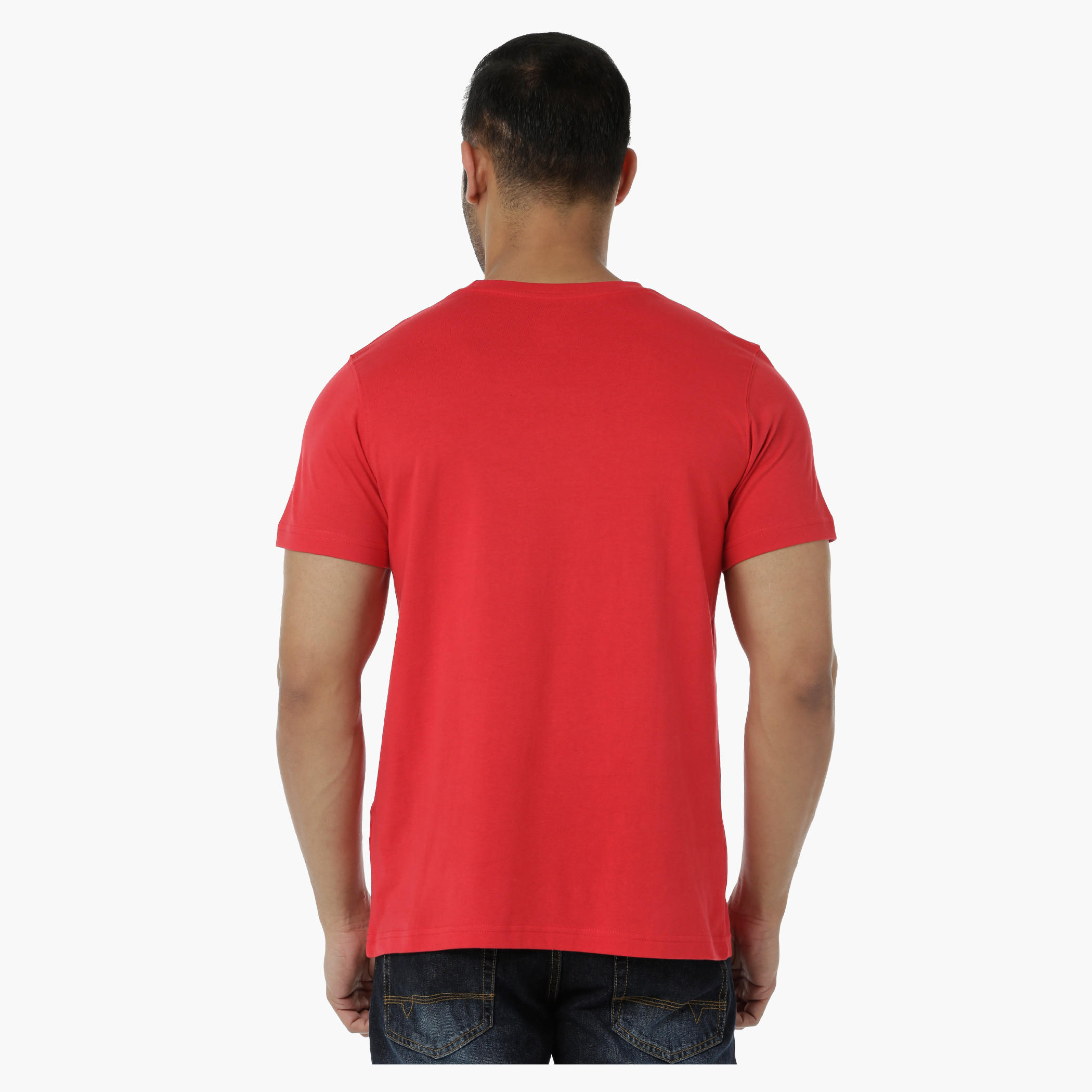 Printed Cotton T-Shirt with Round Neck and Short Sleeves in Regular Fit-men-clothing-tshirtsandpolos-tshirts-image-2