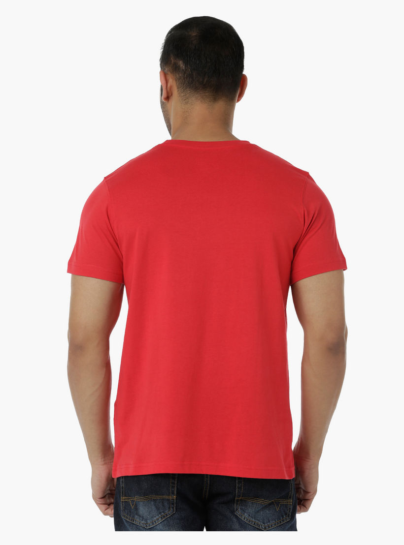 Printed Cotton T-Shirt with Round Neck and Short Sleeves in Regular Fit-men-clothing-tshirtsandpolos-tshirts-image-2