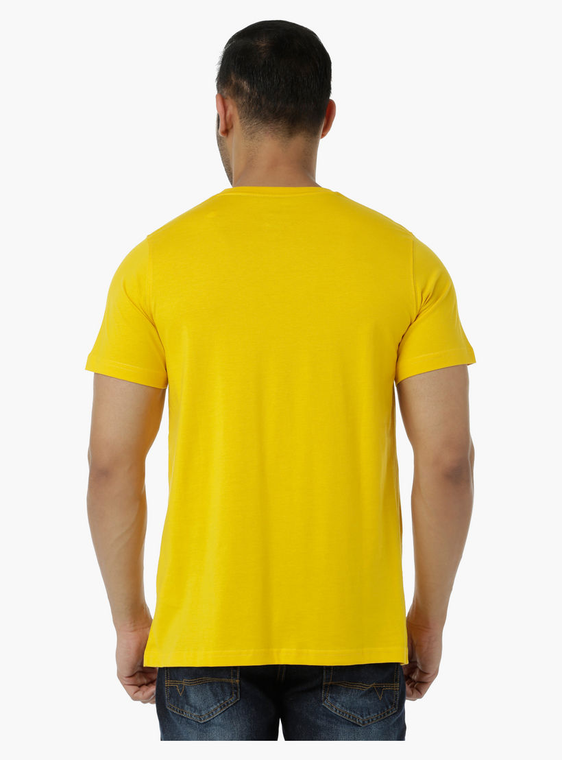 Printed Cotton T-Shirt with Round Neck and Short Sleeves in Regular Fit-men-clothing-tshirtsandpolos-tshirts-image-2