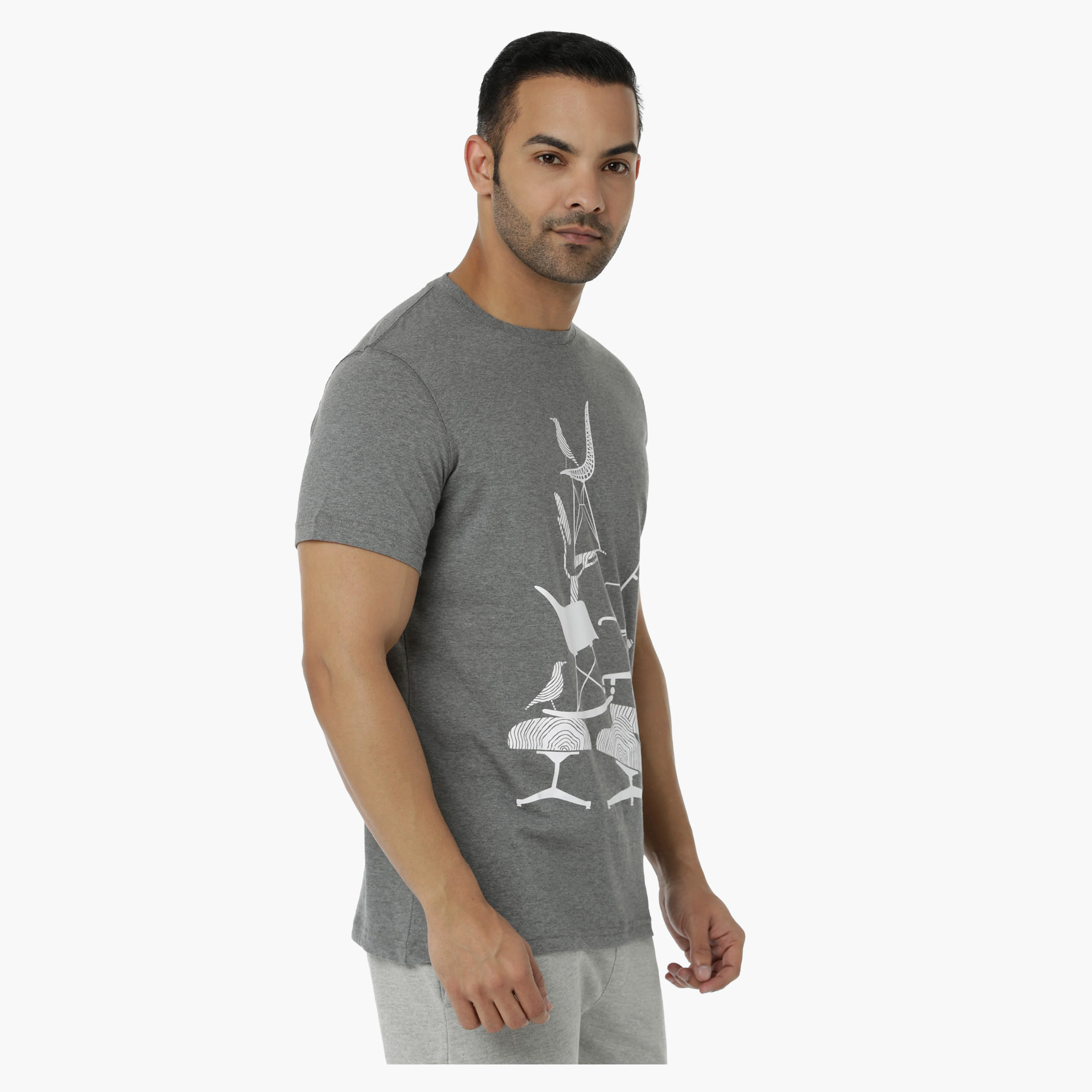 Printed Cotton T-Shirt with Round Neck and Short Sleeves in Regular Fit-men-clothing-tshirtsandpolos-tshirts-image-3