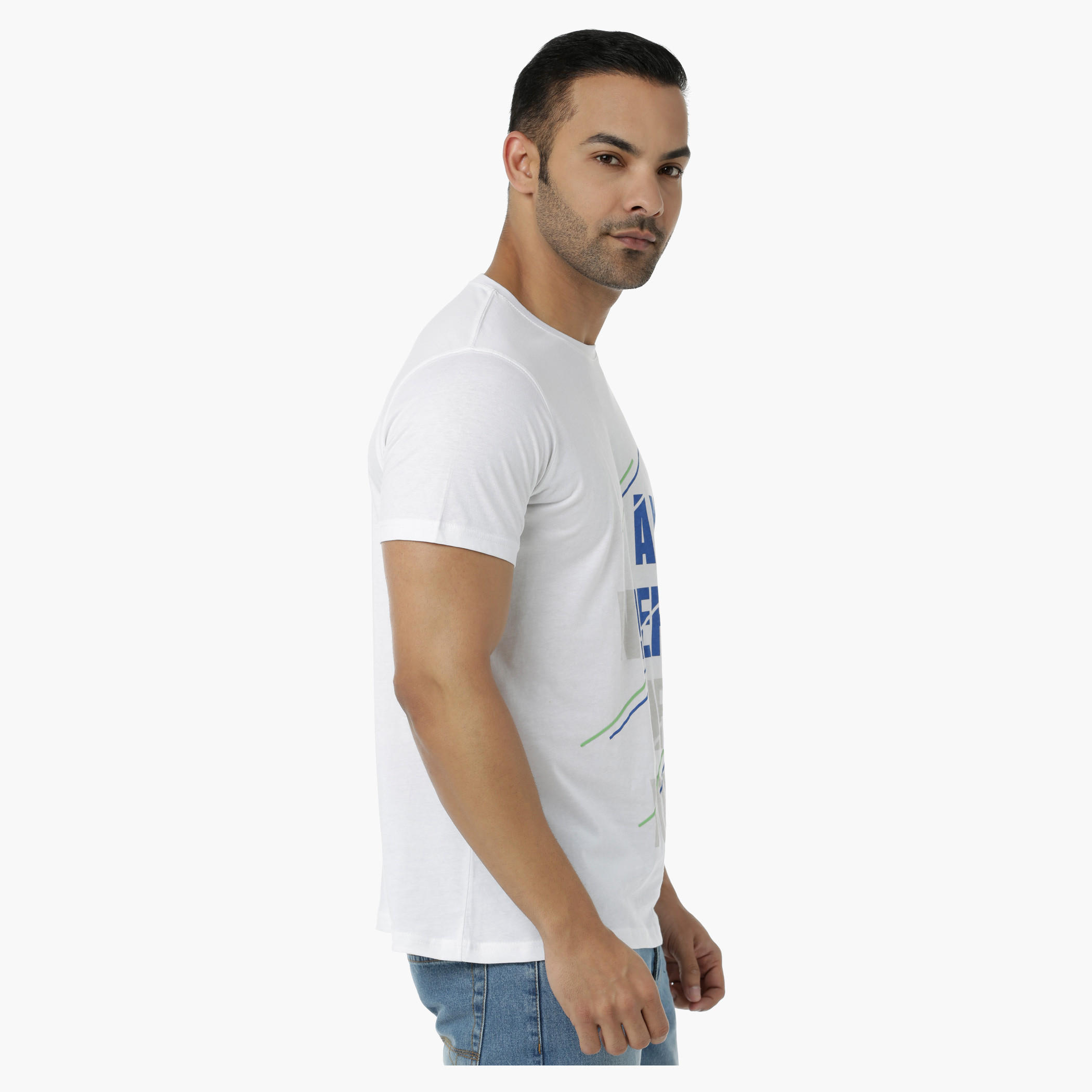 Printed Cotton T-Shirt with Round Neck and Short Sleeves in Regular Fit-men-clothing-tshirtsandpolos-tshirts-image-3