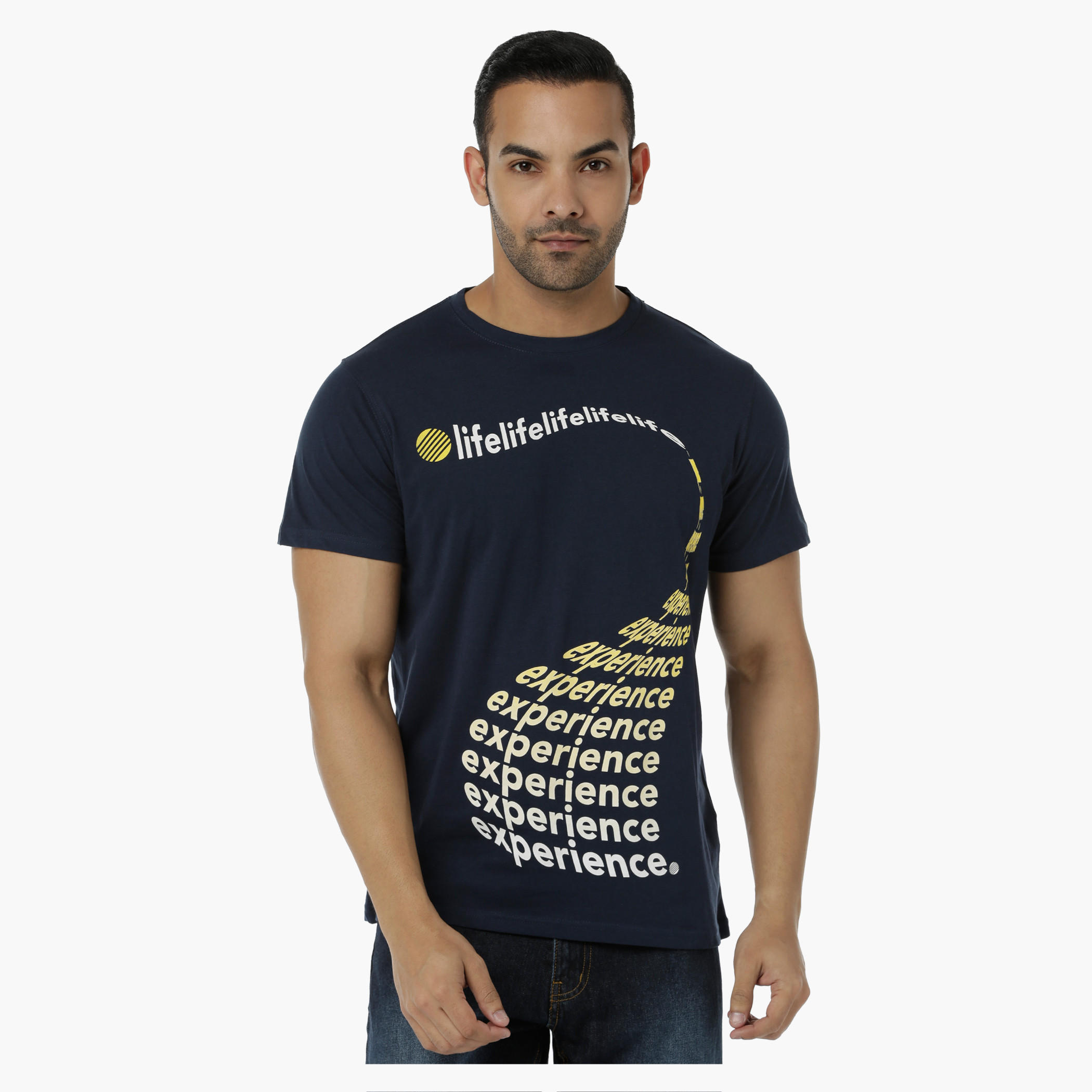 Printed Cotton T-Shirt with Round Neck and Short Sleeves in Regular Fit-men-clothing-tshirtsandpolos-tshirts-image-6