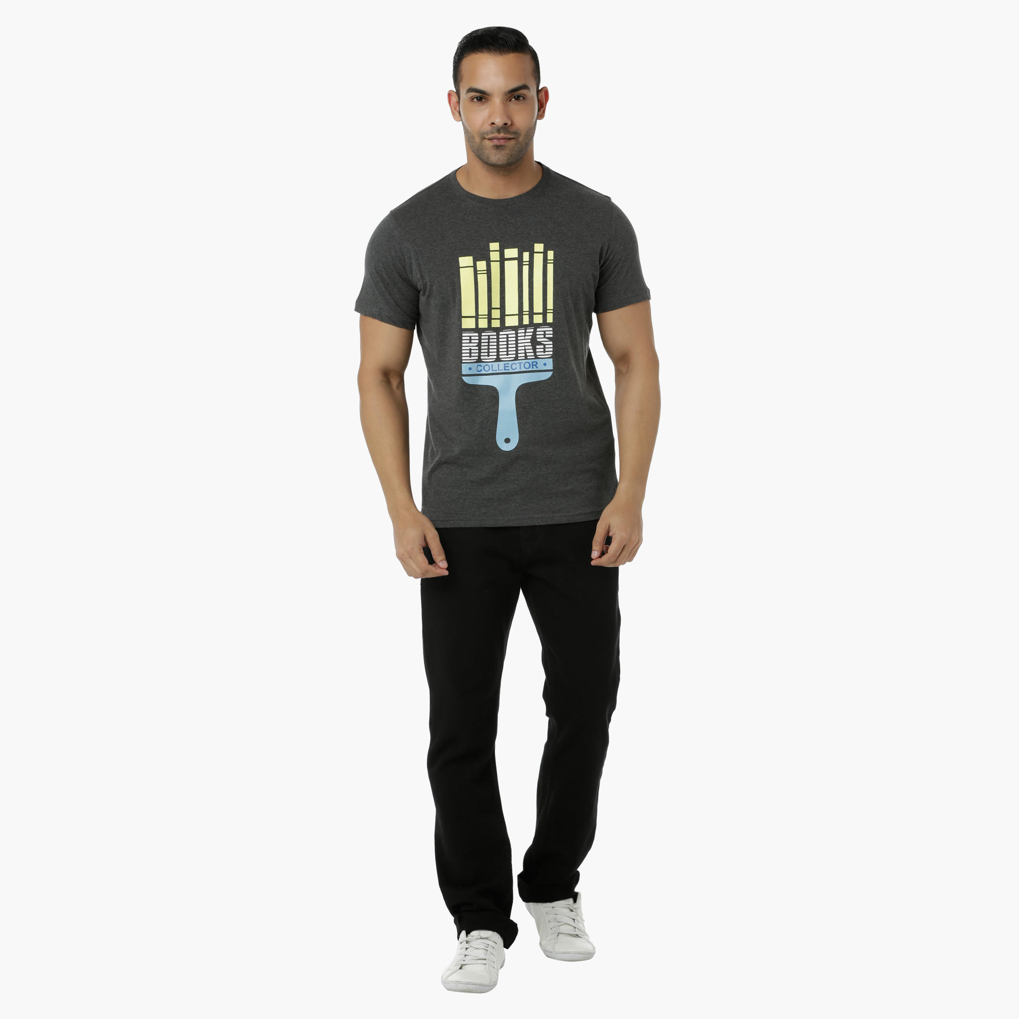Printed Cotton T-Shirt with Round Neck and Short Sleeves in Regular Fit-men-clothing-tshirtsandpolos-tshirts-image-5