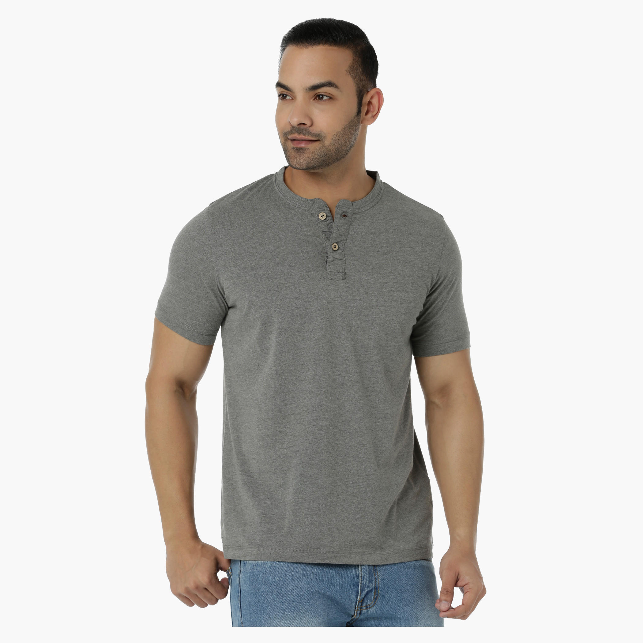 Basic T-Shirt with Henley Neck and Short Sleeves in Regular Fit-men-clothing-tshirtsandpolos-tshirts-image-6