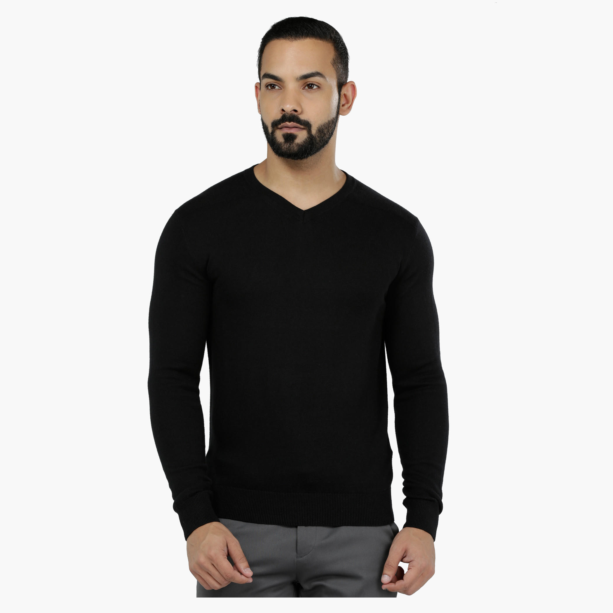Long Sleeves V-Neck Pullover-men-clothing-sweatersandpullovers-image-1