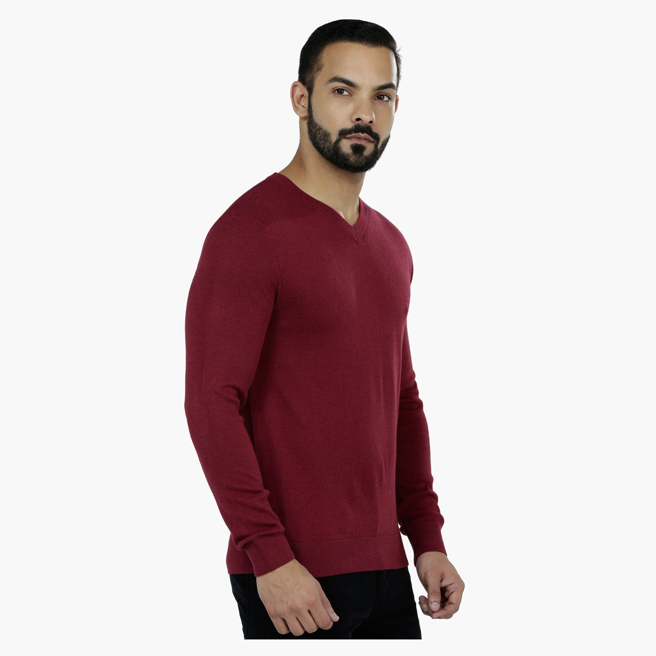 V-Neck Sweater with Long Sleeves-men-clothing-sweatersandpullovers-image-3