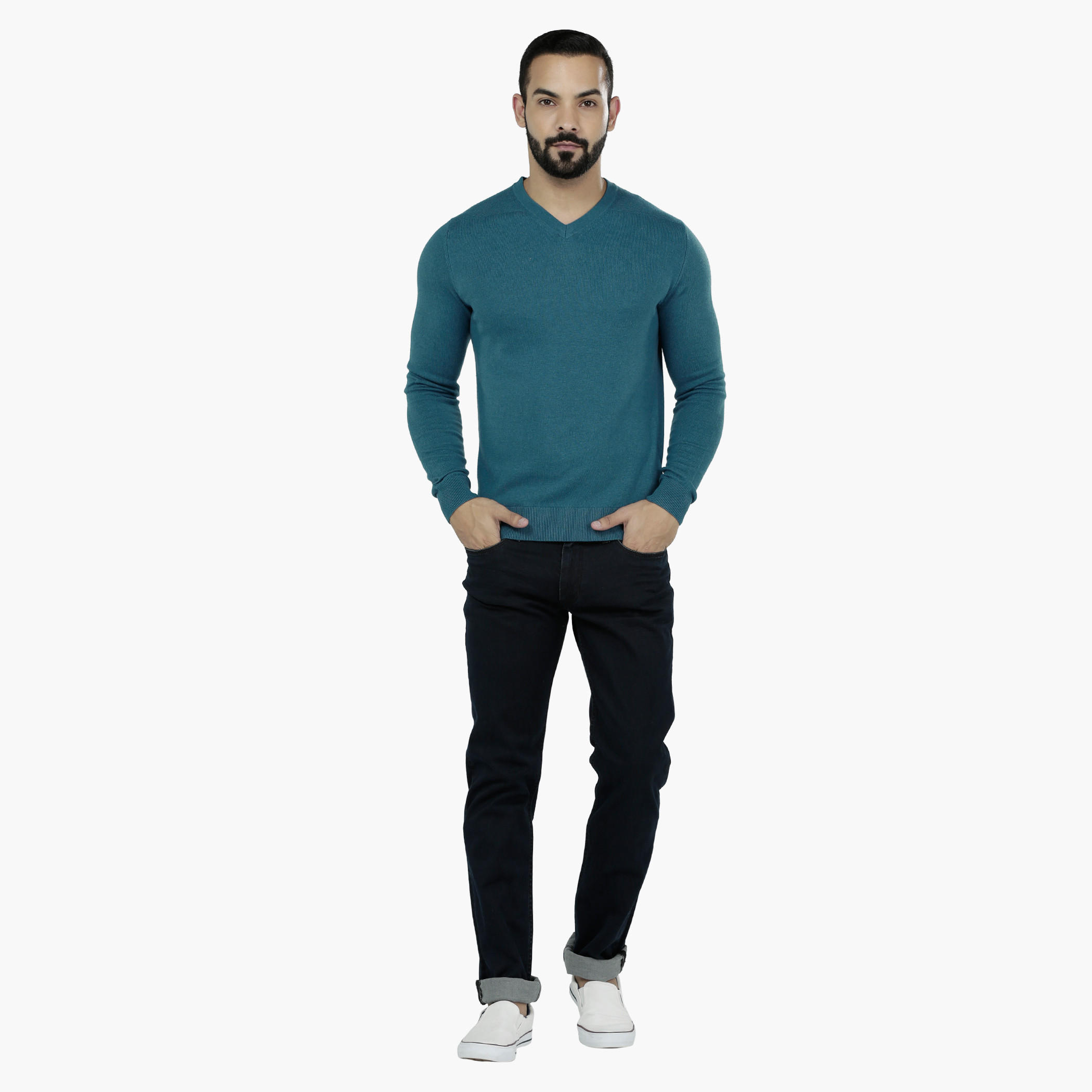 V-Neck Sweater with Long Sleeves-men-clothing-sweatersandpullovers-image-10