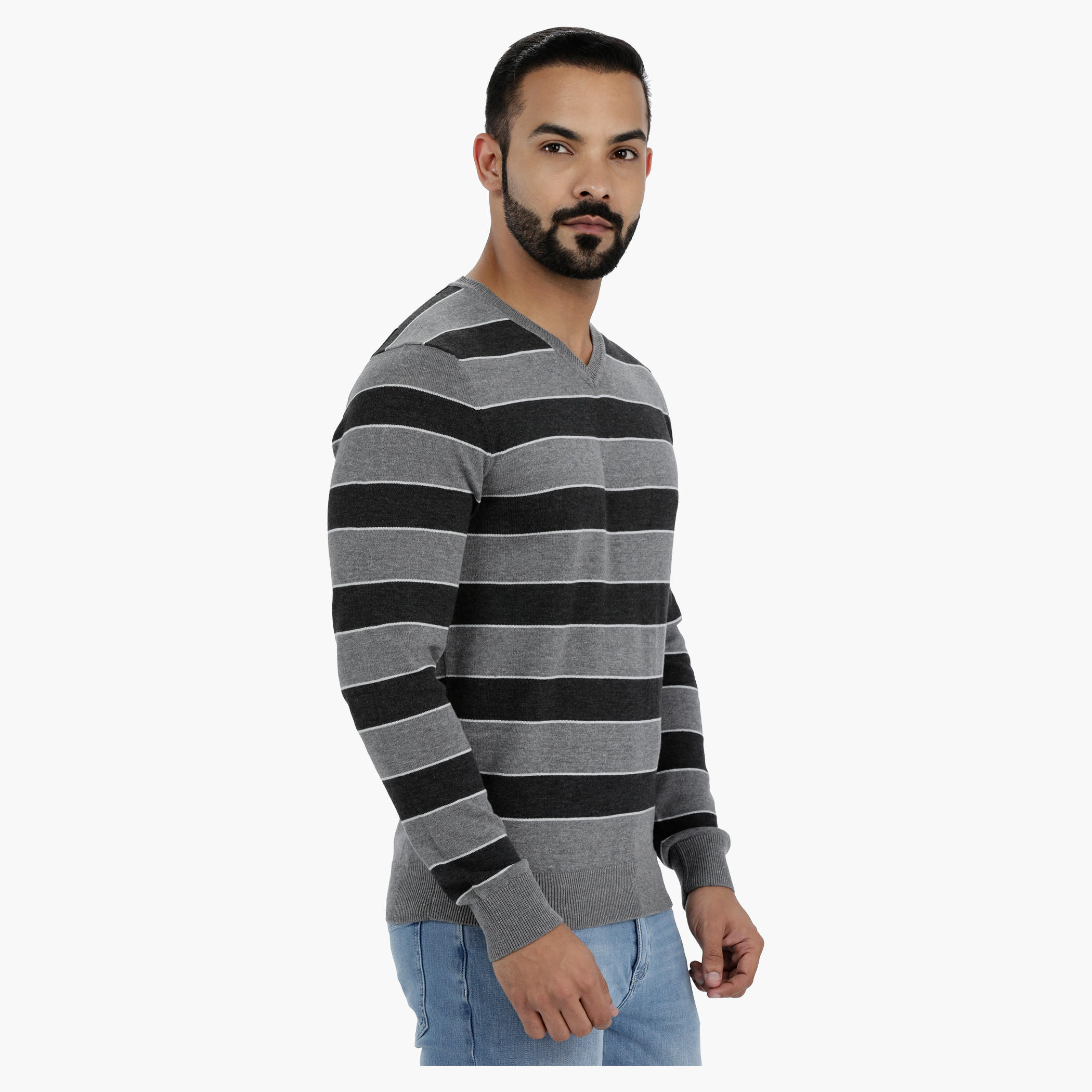 V-Neck Sweater with Long Sleeves-men-clothing-sweatersandpullovers-image-3
