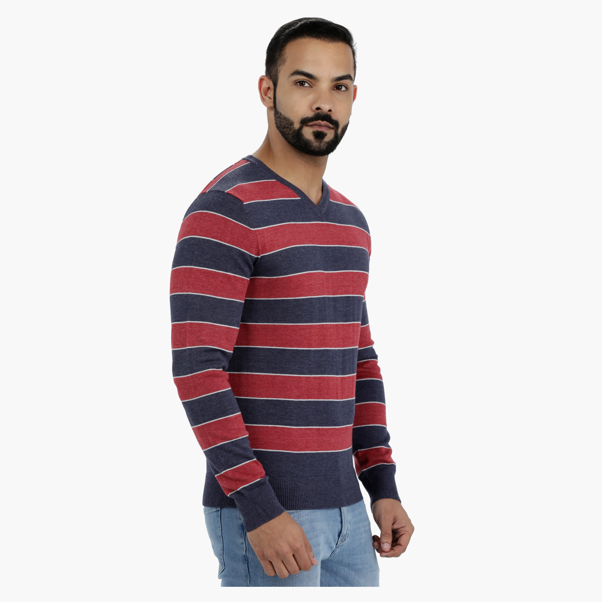 Striped Long Sleeves Pullover-men-clothing-sweatersandpullovers-image-3