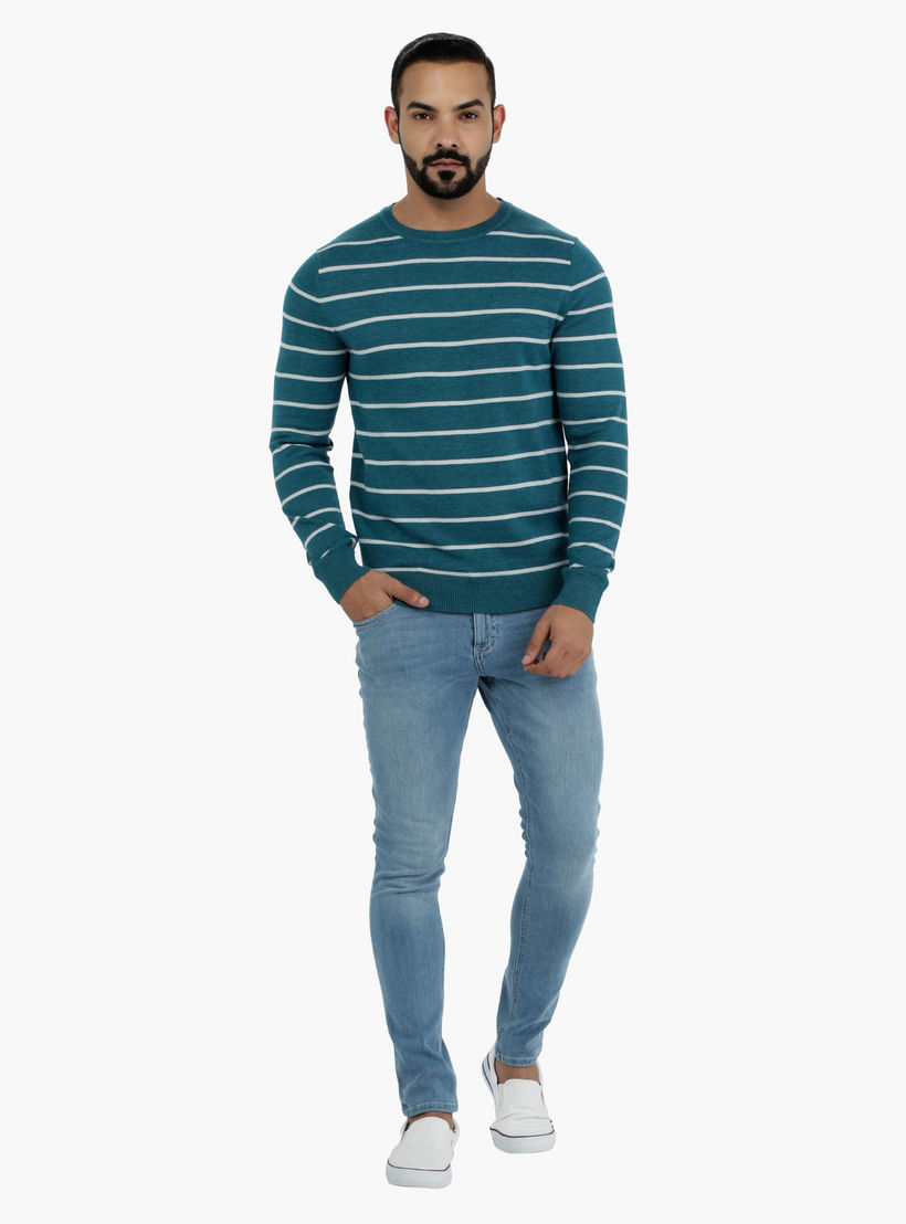 Striped Long Sleeves Pullover-men-clothing-sweatersandpullovers-image-1