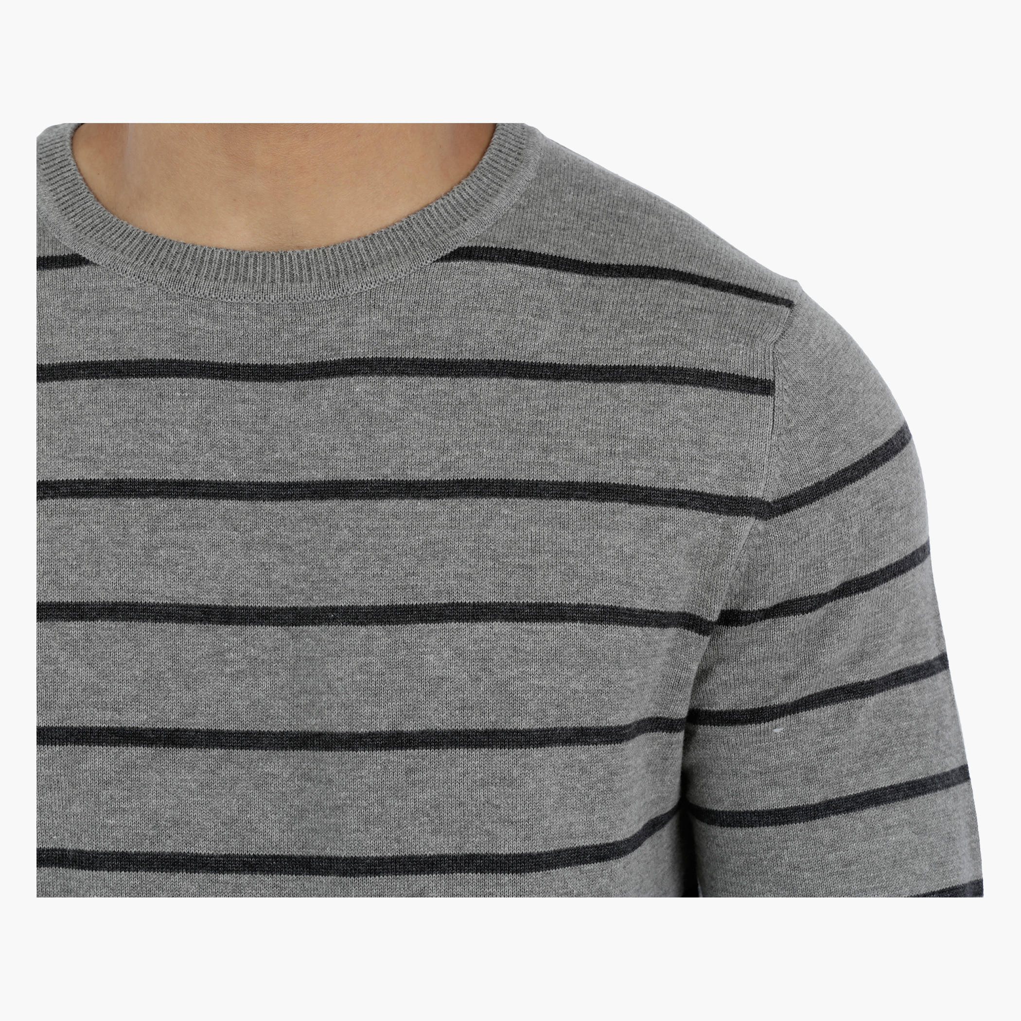 Striped Sweatshirt with Long Sleeves-men-winterwear-hoodiesandsweatshirts-image-9