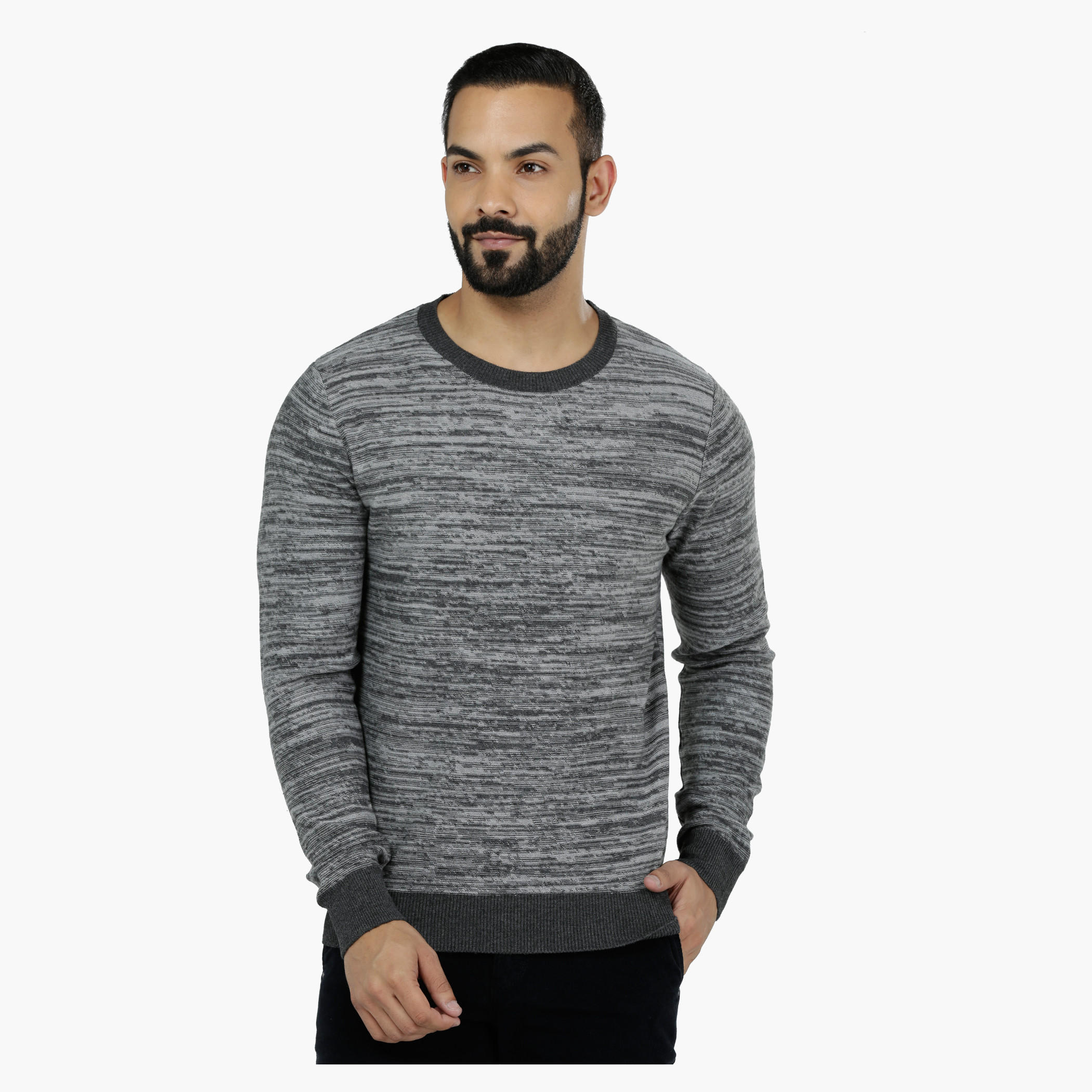 Long Sleeves Round Neck Knitted Pullover-men-clothing-sweatersandpullovers-image-5