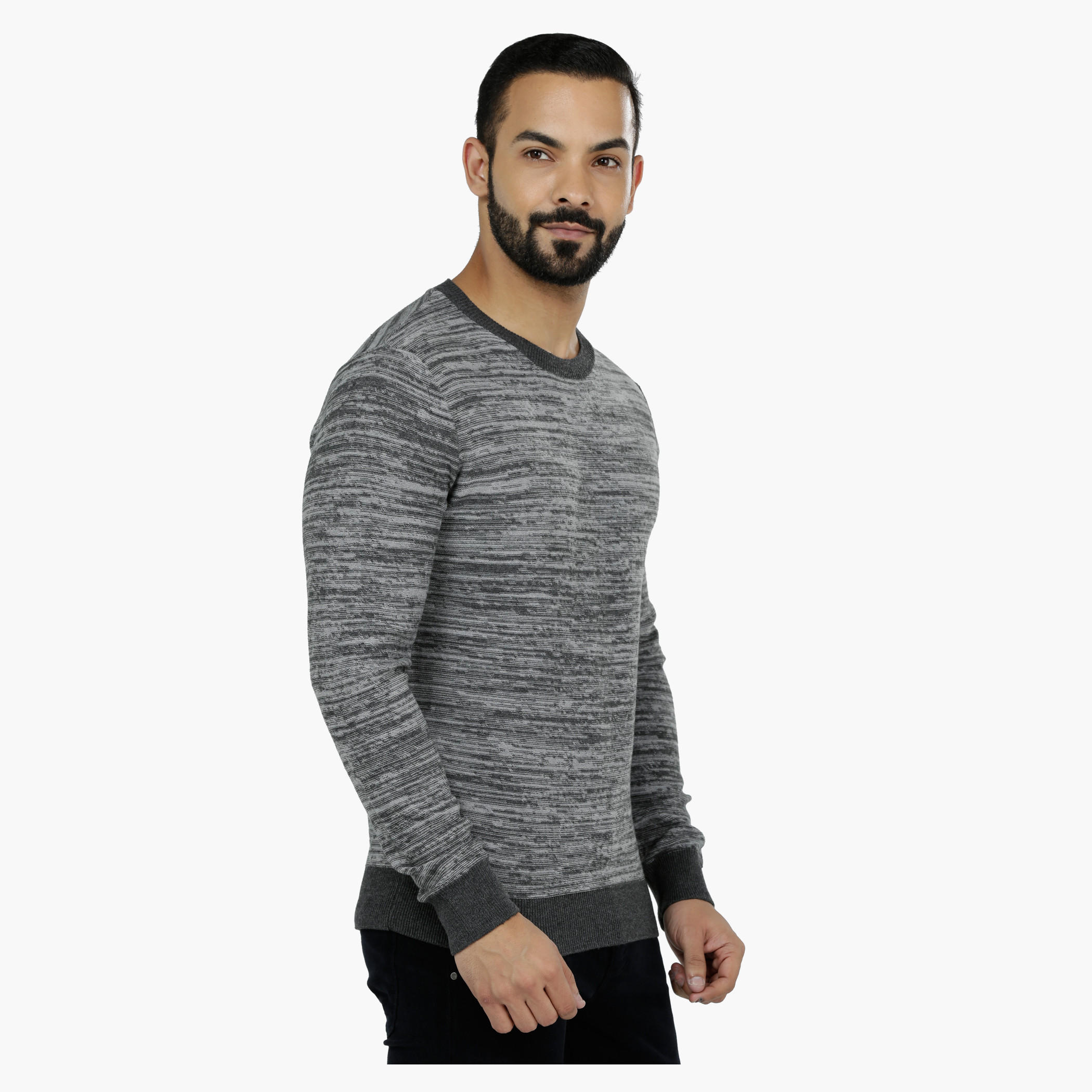 Long Sleeves Round Neck Knitted Pullover-men-clothing-sweatersandpullovers-image-3